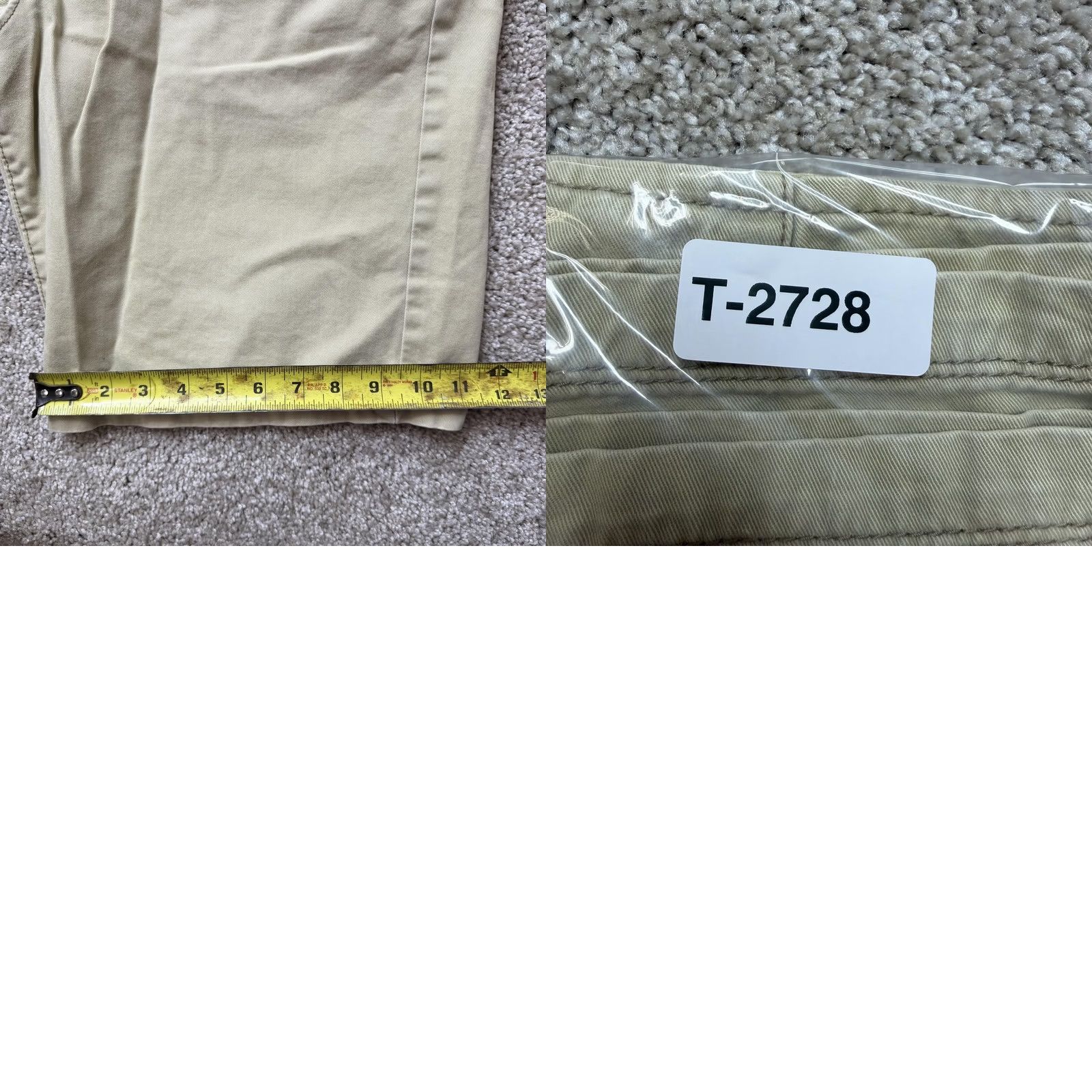 American Eagle Outfitters American Eagle Outfitters Chino Shorts Mens 33 Beige Canvas 9 Inseam Casual Size US 33 - 8 Thumbnail
