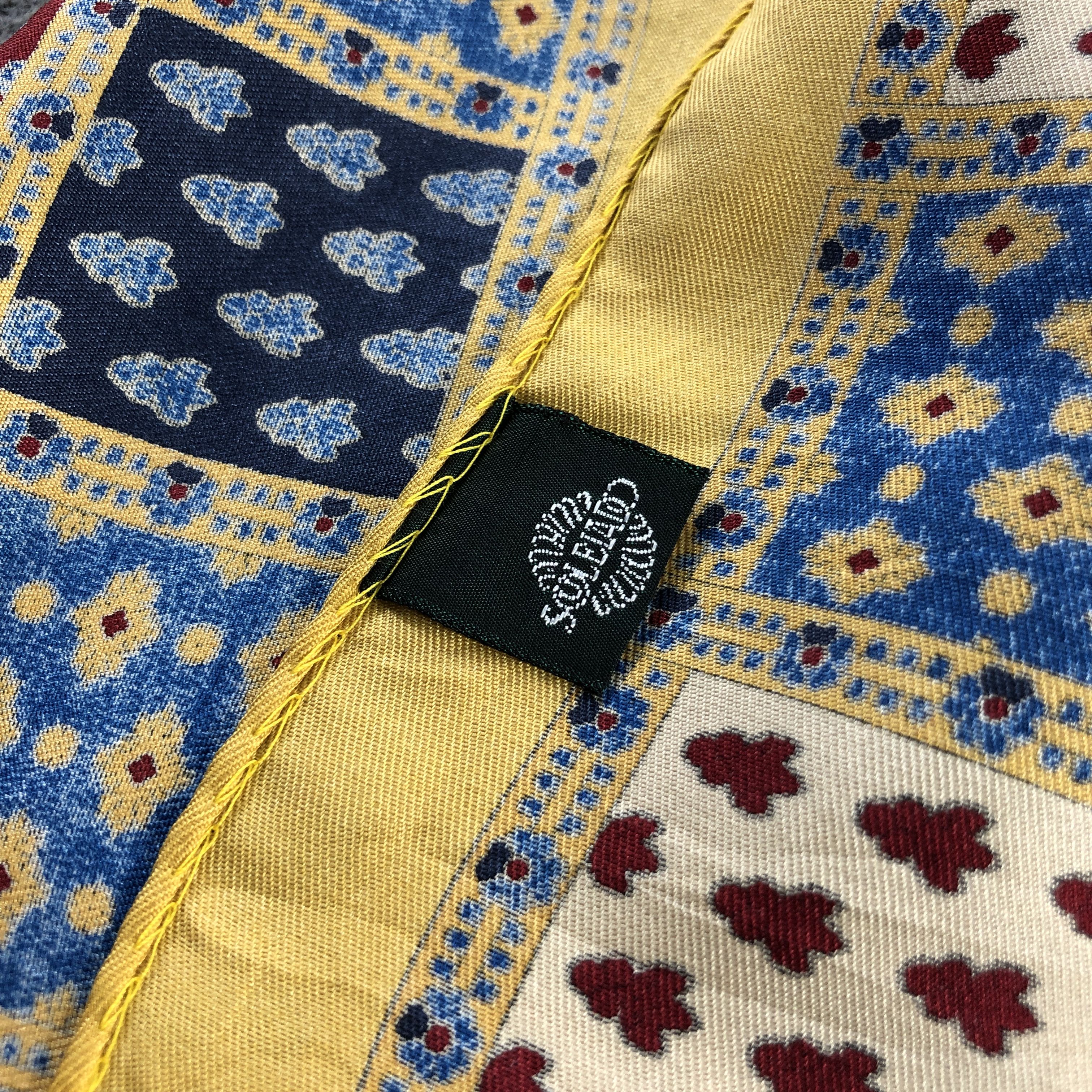 Vintage Souleiado Silk Handkerchief Neckerchief Bandana H2755 Size ONE SIZE - 5 Thumbnail