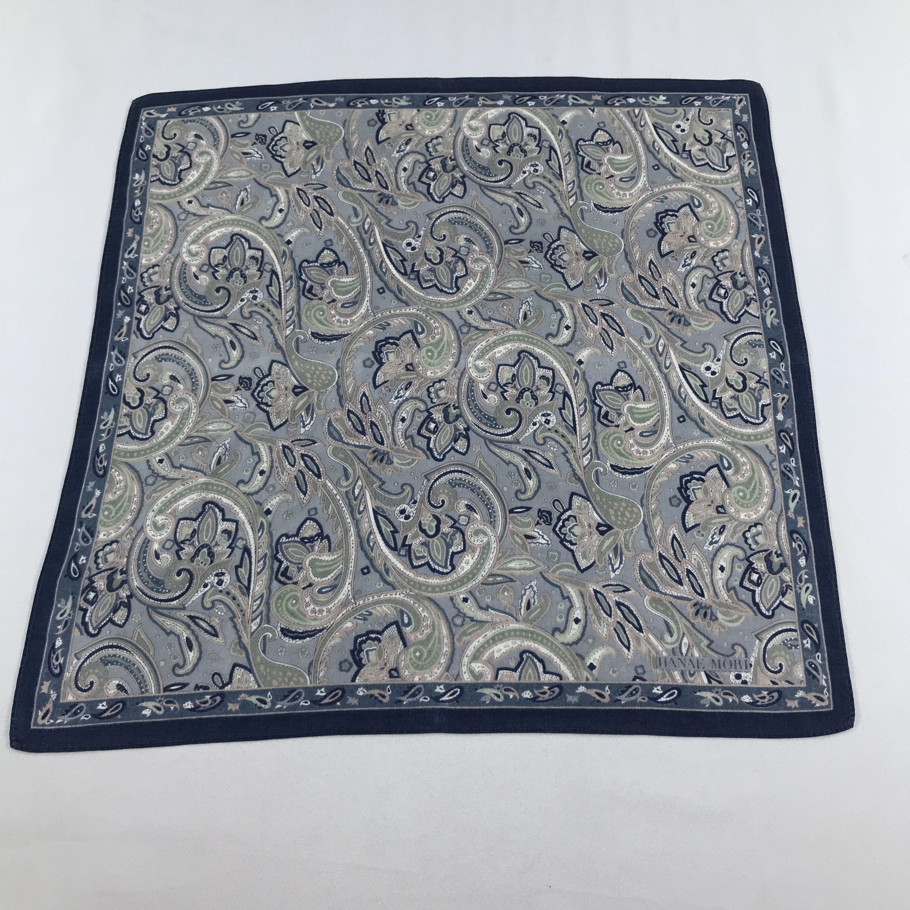 Hanae Mori Hanae Mori Paisley Handkerchief Neckerchief Bandana H1014 Size ONE SIZE - 2 Thumbnail