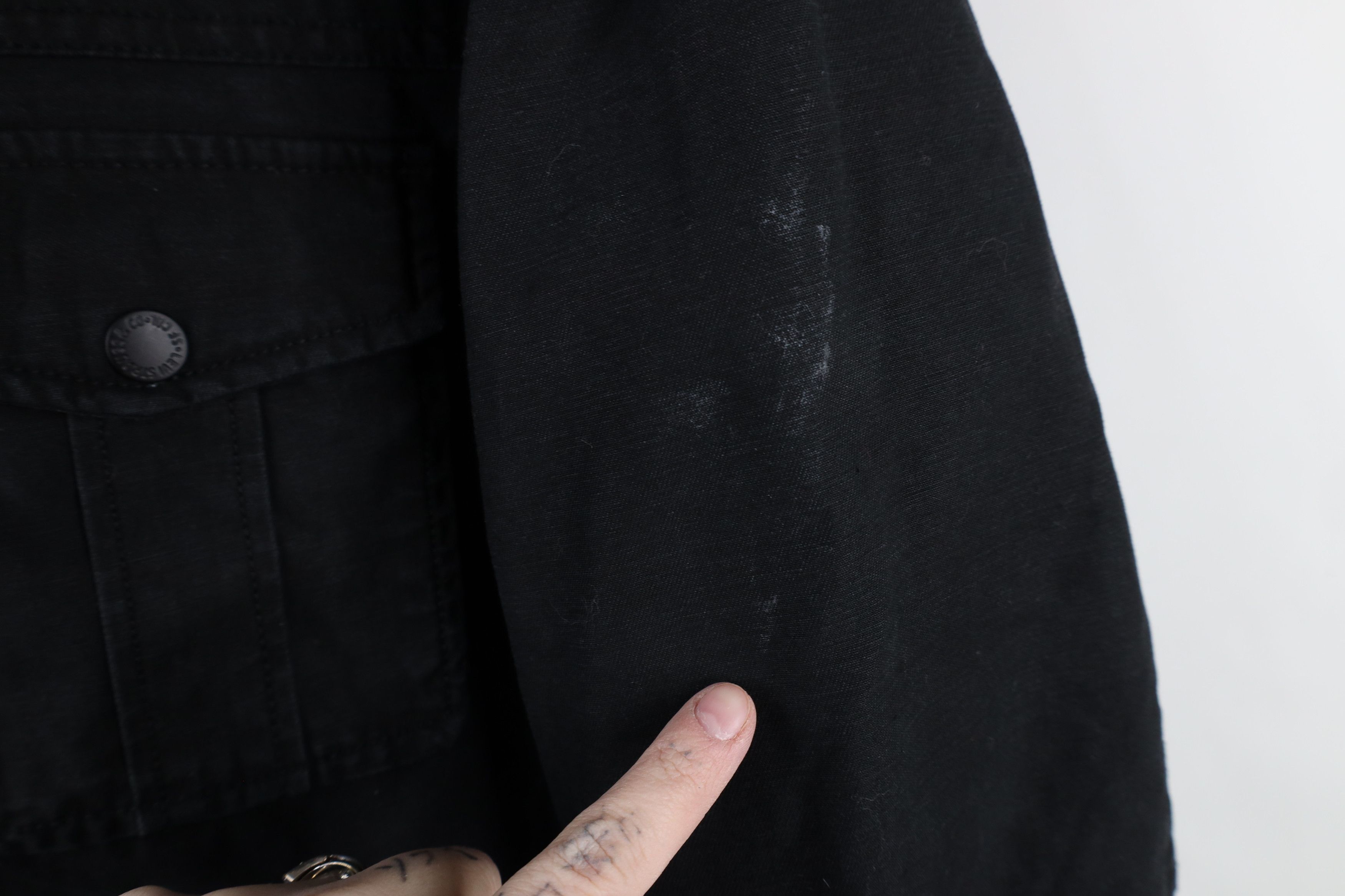 Levi's × Vintage Vintage Y2K Levis Quilted Full Zip Chore Barn Jacket Black Size US XL / EU 56 / 4 - 4 Thumbnail