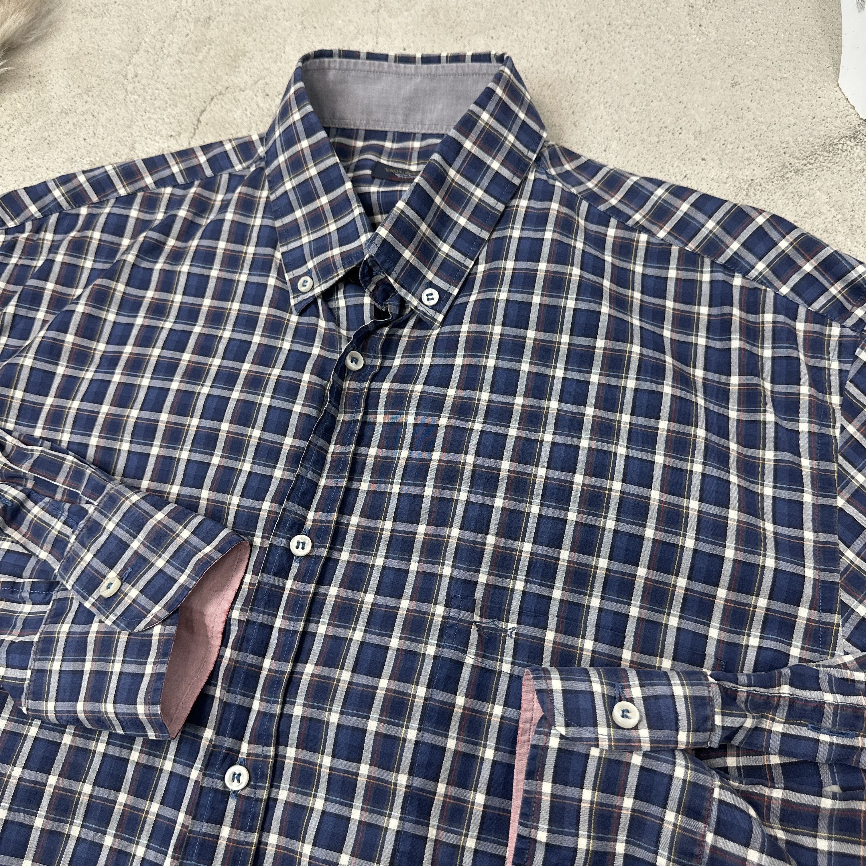 Paul & Shark Vintage Gingham Button Down Paul&Shark Shirt 00s Size US XL / EU 56 / 4 - 2 Thumbnail