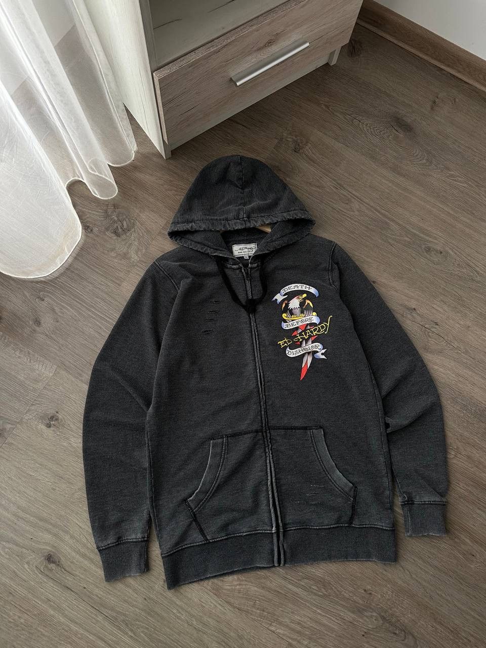 Christian Audigier × Ed Hardy × Vintage Vintage Ed Hardy Christian Audigier Style Hoodie Size US L / EU 52-54 / 3 - 2 Thumbnail