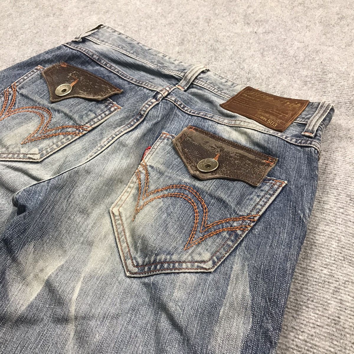 Edwin × Japanese Brand EDWIN JAPANESE BAGGY ACID WASH JEANS PANTS Size US 32 / EU 48 - 12 Thumbnail