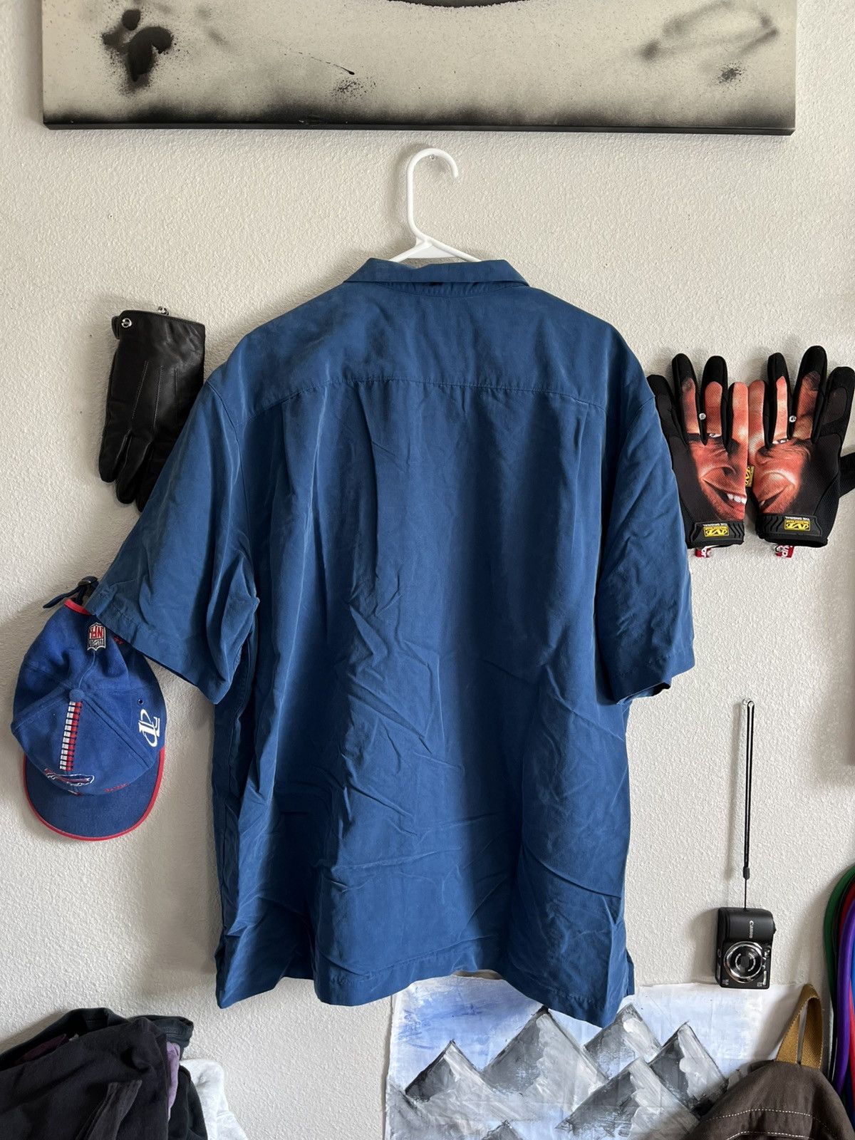 Caribbean 2000s Caribbean Blue Modal Camp Shirt – XL – Embroidered Tag Size US XL / EU 56 / 4 - 2 Thumbnail