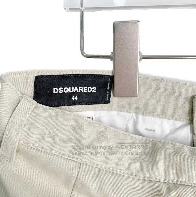 Dsquared2 DSQUARED2 Beige Cotton Casual Pants for Men . Size US 38 / EU 54 - 3 Thumbnail
