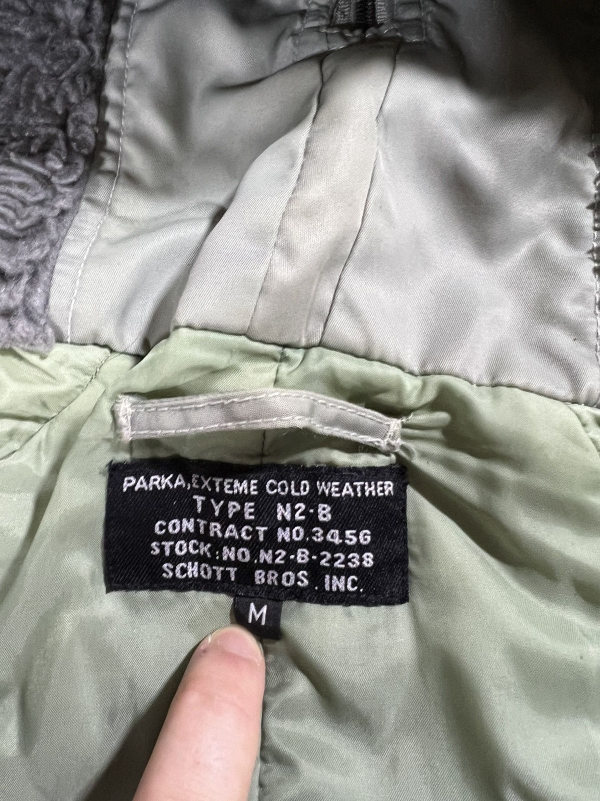 Schott Schott ub3 flyer DOWN JACKET BOMBER parka n2b fur Distressed Size US M / EU 48-50 / 2 - 15 Thumbnail