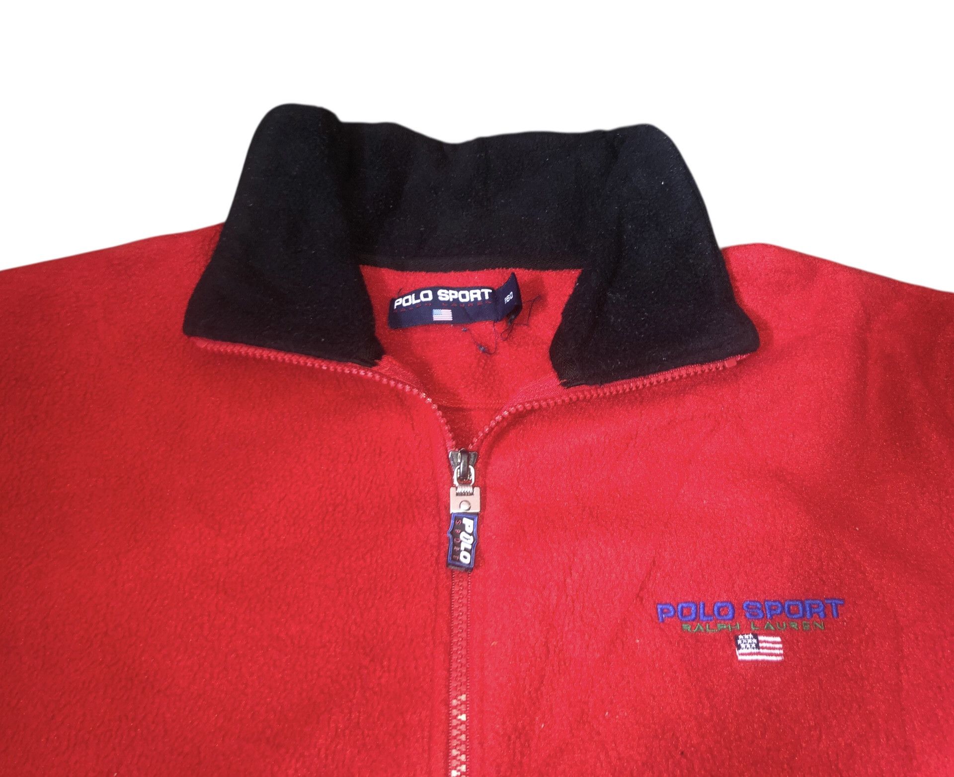 Polo Ralph Lauren 🔥Y2K POLO SPORT RALPH LAUREN Zipper Fleece Jacket Big Logo Size US L / EU 52-54 / 3 - 7 Thumbnail