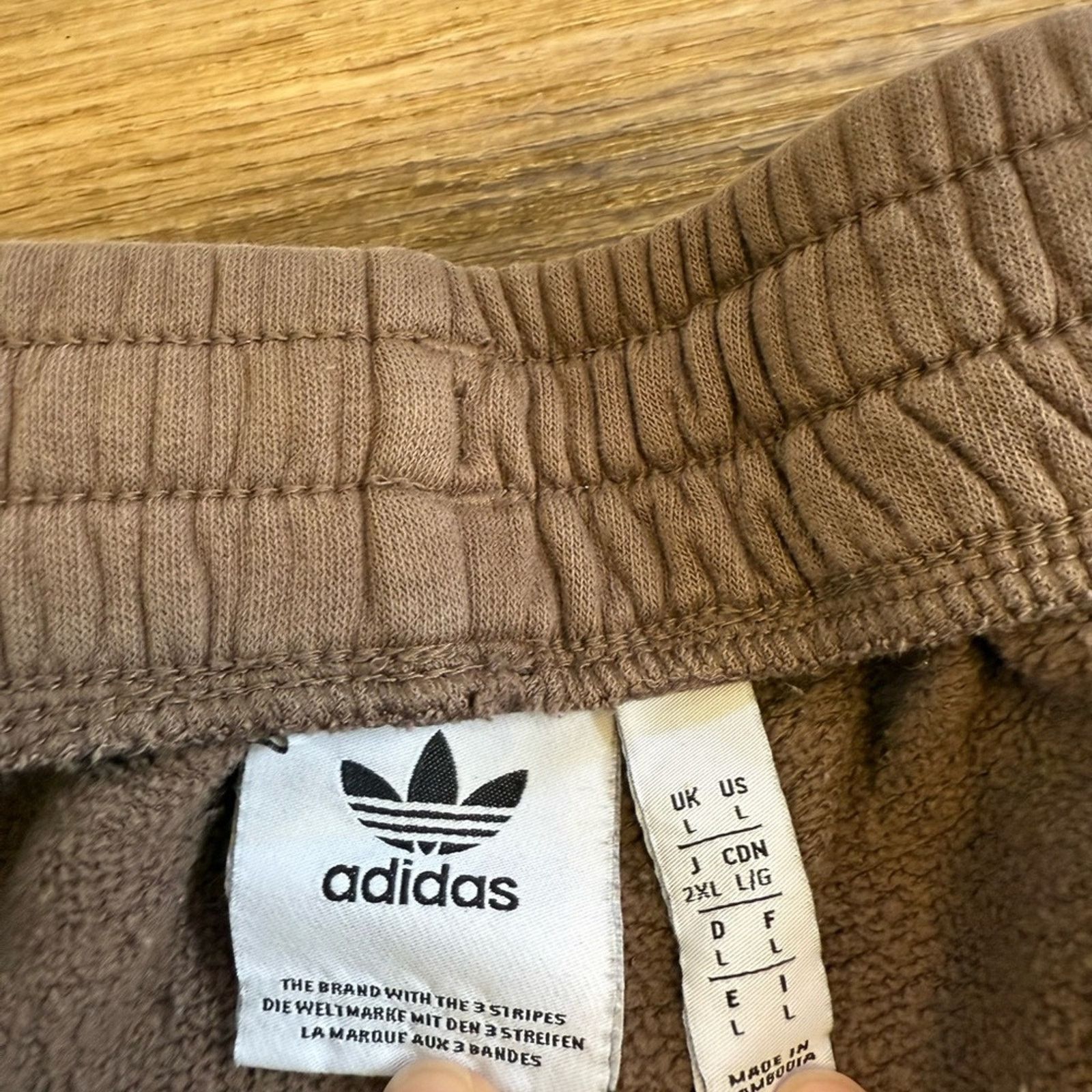 Adidas Adidas Taupe Brown Jogger Cargo Sweatpants Size 34" / US 12 / IT 48 - 5 Thumbnail