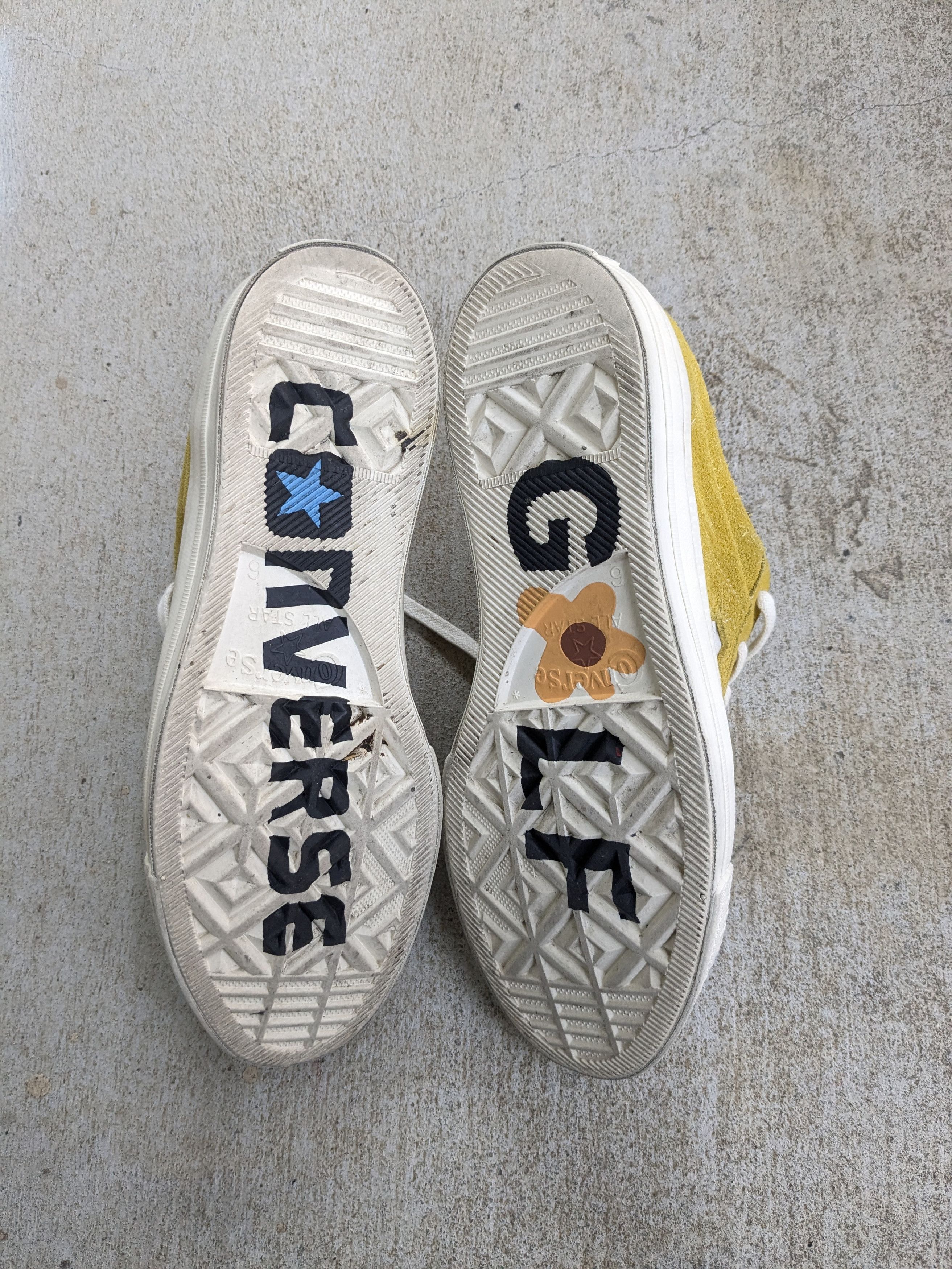 Converse × Golf Wang Converse One Star Golf Le Fleur Sulfur 6 Yellow Suede Size US 6 / EU 39 - 13 Thumbnail