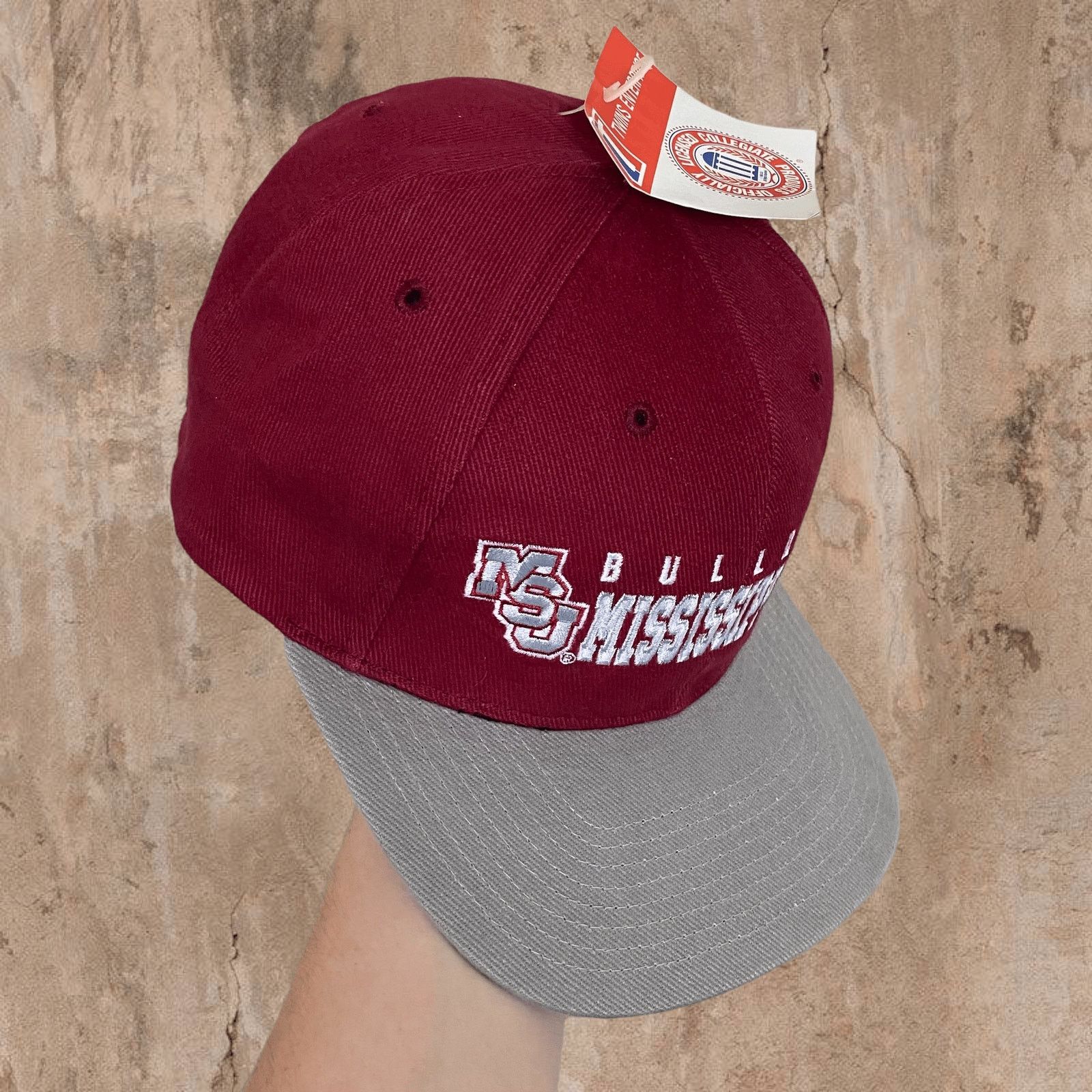 Vintage Vintage 90s Mississippi State Hat OSFA Spellout Logo Size ONE SIZE - 2 Thumbnail