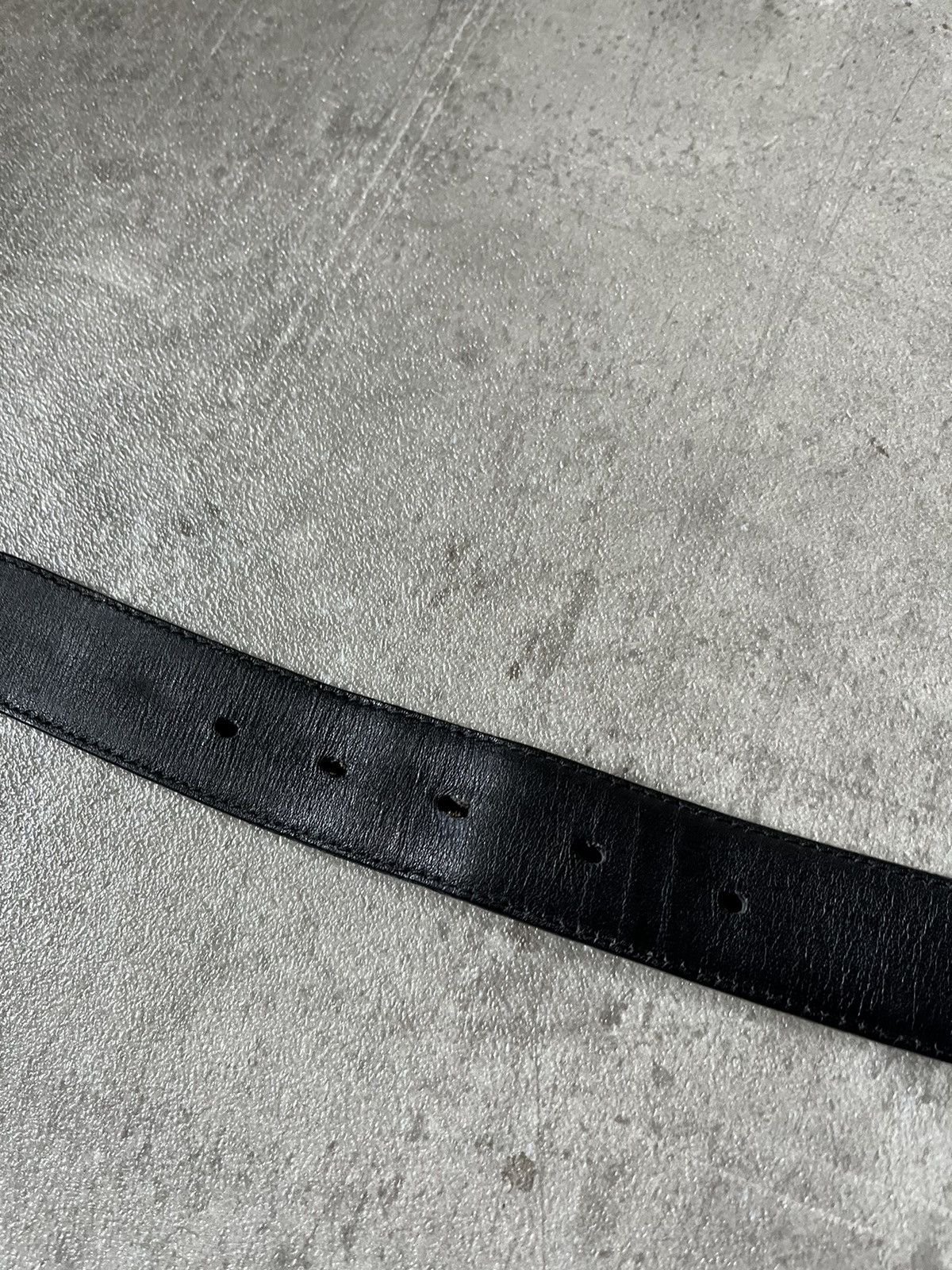 Helmut Lang Helmut Lang vintage leather belt archival black Size ONE SIZE - 9 Thumbnail