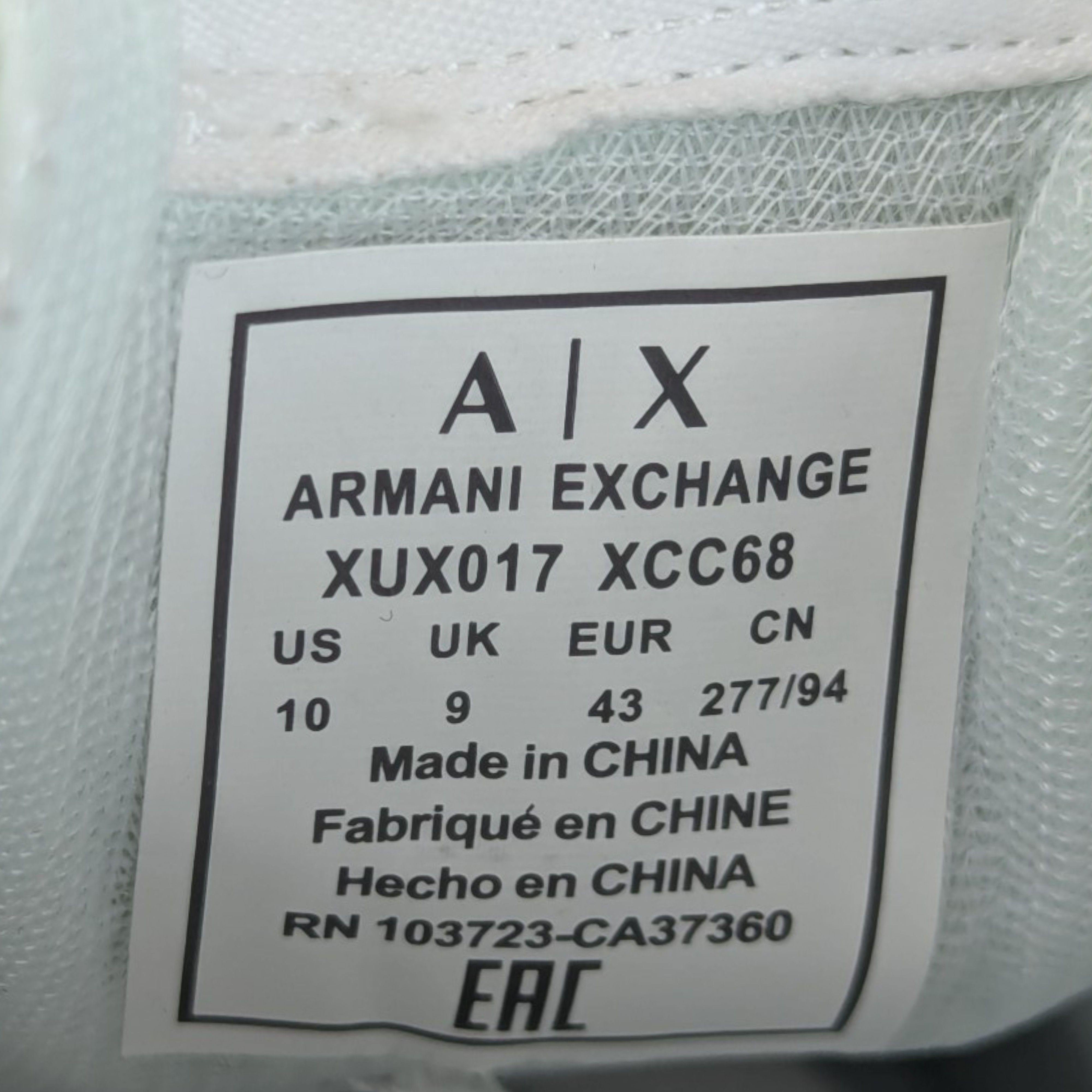 Armani Exchange ARMANI EXCHANGE TRAINER SNEAKERS Size US 10 / EU 43 - 7 Thumbnail