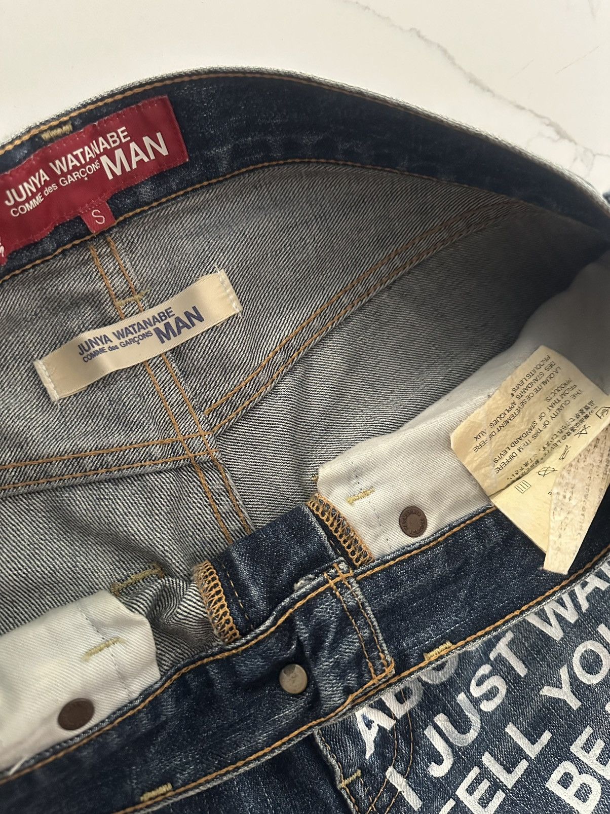 Junya Watanabe × Levi's Junya Watanabe Poem Denim 30x30 Size US 30 / EU 46 - 4 Thumbnail