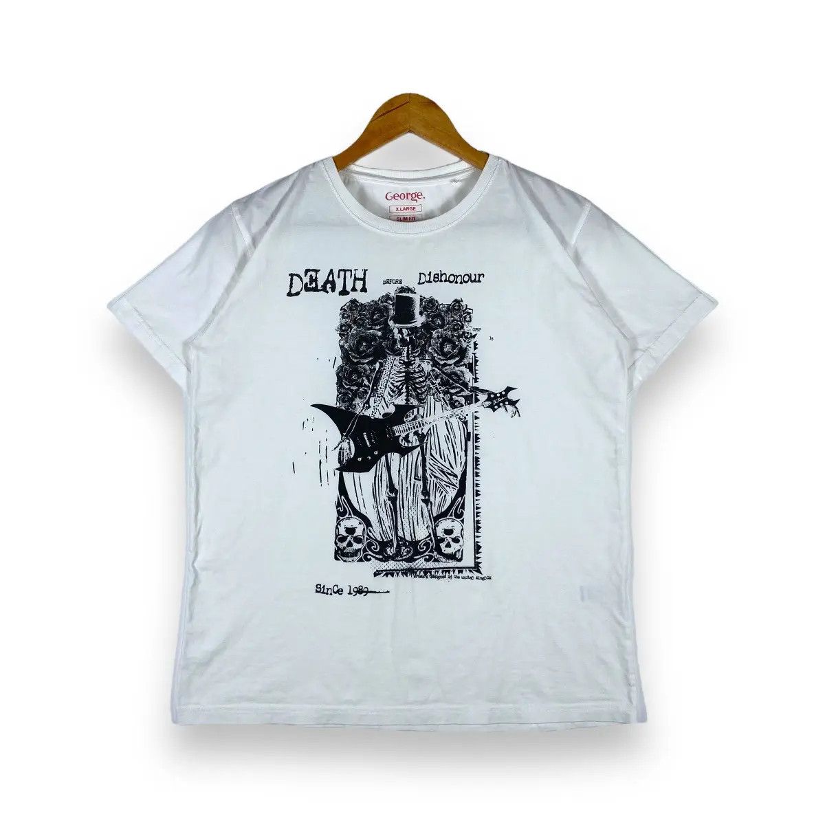 George GEORGE DEATH BEFORE DISHONOUR ARTWORK DESIGN IN THE UK TEE Size US L / EU 52-54 / 3 - 1 Thumbnail