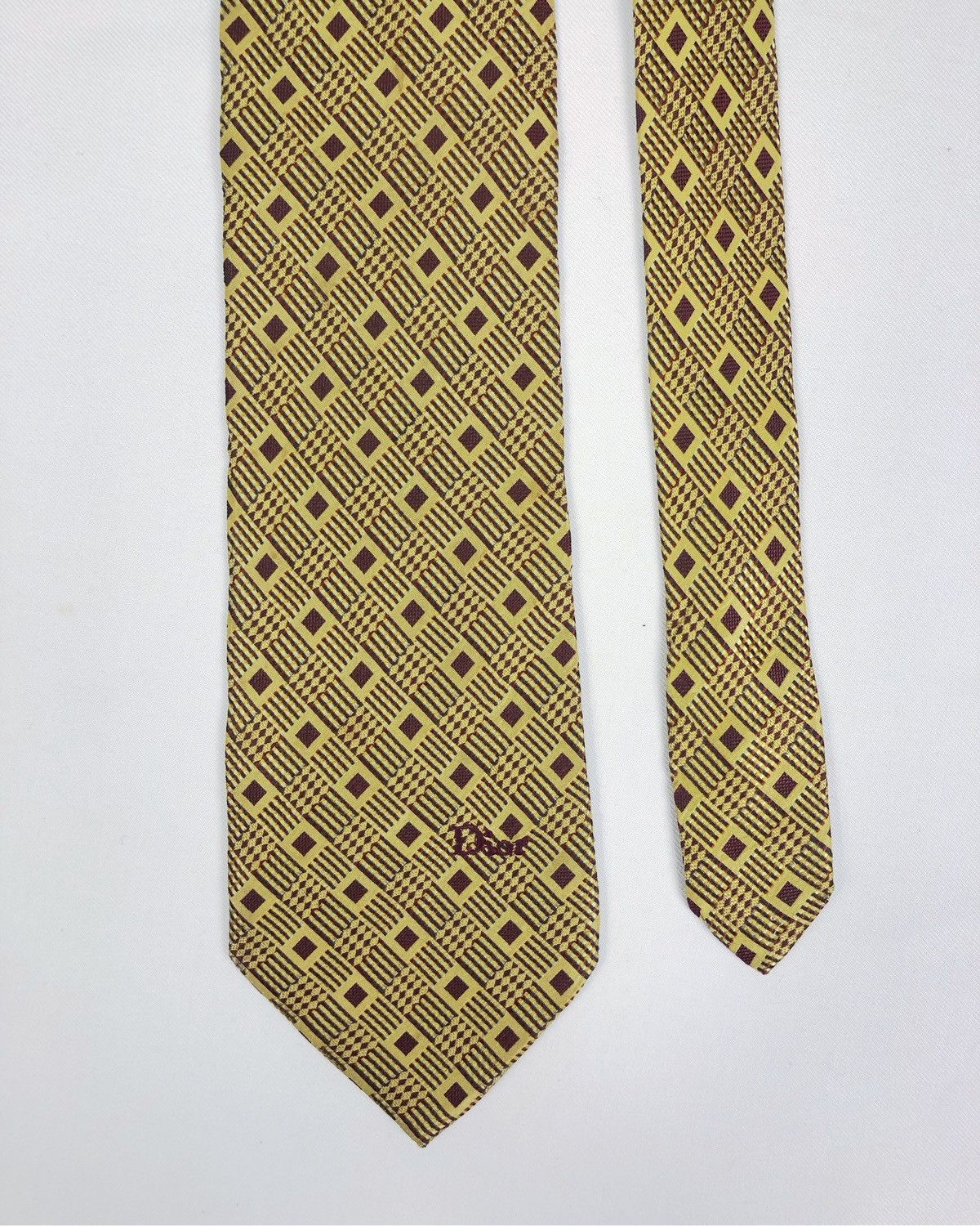 Christian Dior Monsieur Rare Vintage Christian Dior Monsieur Silk Tie Size ONE SIZE - 3 Thumbnail