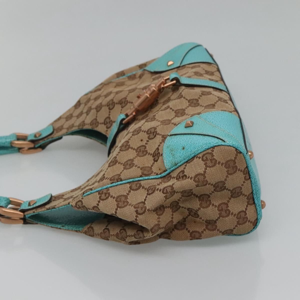 Gucci GUCCI GG Canvas Jackie Shoulder Bag Beige Size ONE SIZE - 4 Thumbnail
