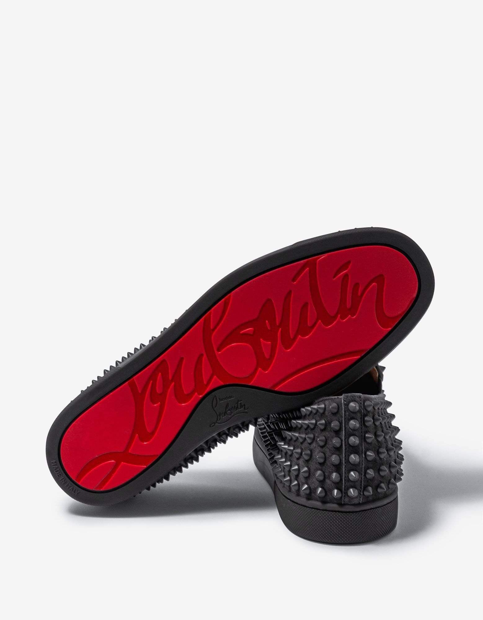 Christian Louboutin Christian Louboutin Roller-Boat Ombre Grey Suede Trainers Size US 9.5 / EU 42-43 - 3 Thumbnail