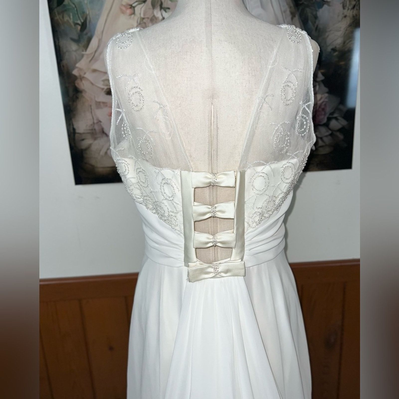 Other Beautiful Vintage Y2K Maggie Sottero Chiffon Wedding Gown! Size XL / US 12-14 / IT 48-50 - 6 Thumbnail