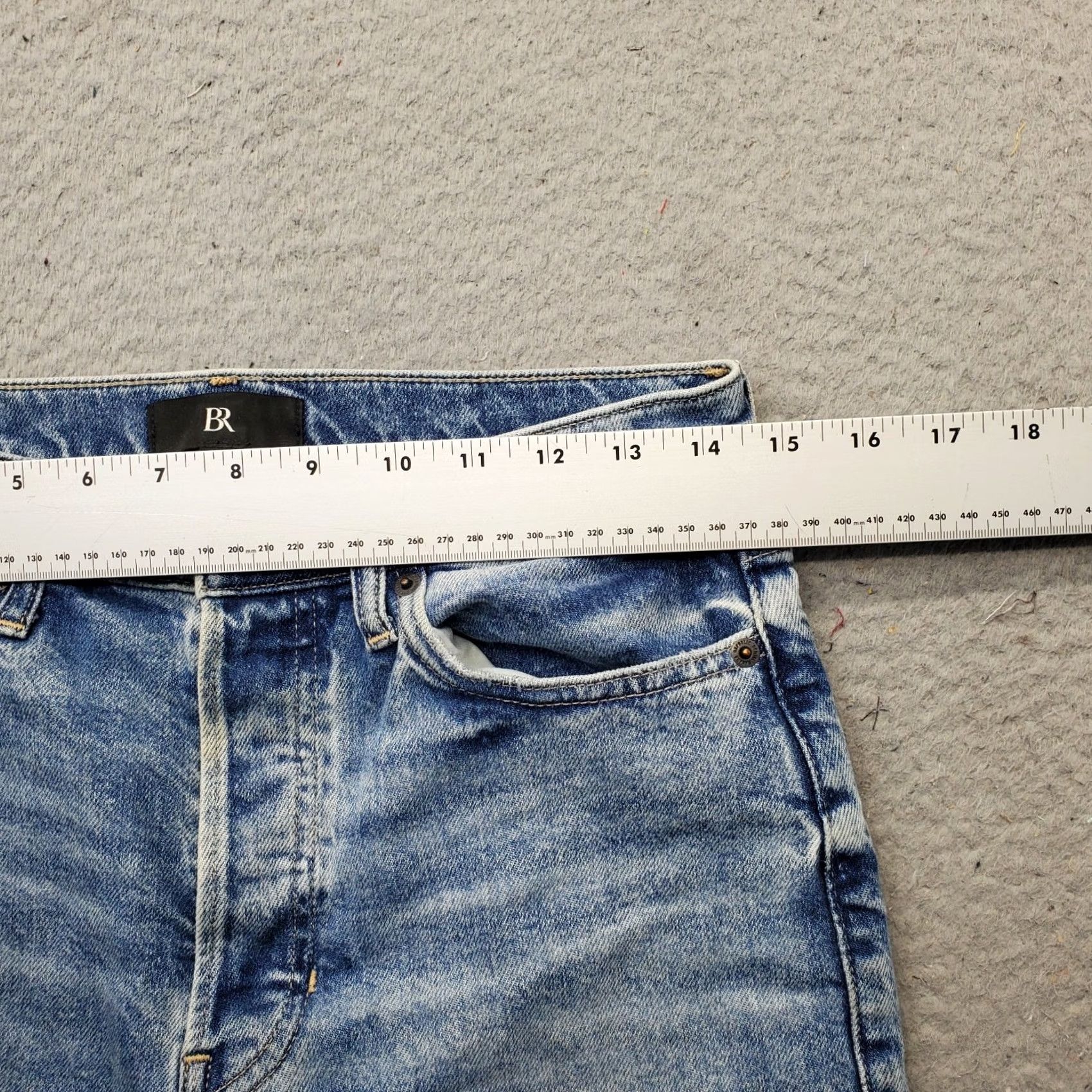 Banana Republic Banana Republic Jeans Womens Size 27 Blue Denim 5-Pocket Regular Straight Cotton Streetwear Button Fly Adjustable Inseam 23.5" Easy Care Vintage: No Size 27" / US 4 / IT 40 - 6 Thumbnail