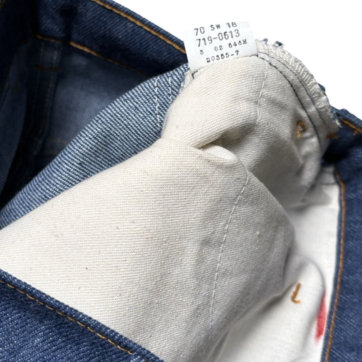 Levi's Vintage 80s Levi's 719-0613 Student Orange Tab Jeans 26X30 Size US 26 / EU 42 - 5 Thumbnail