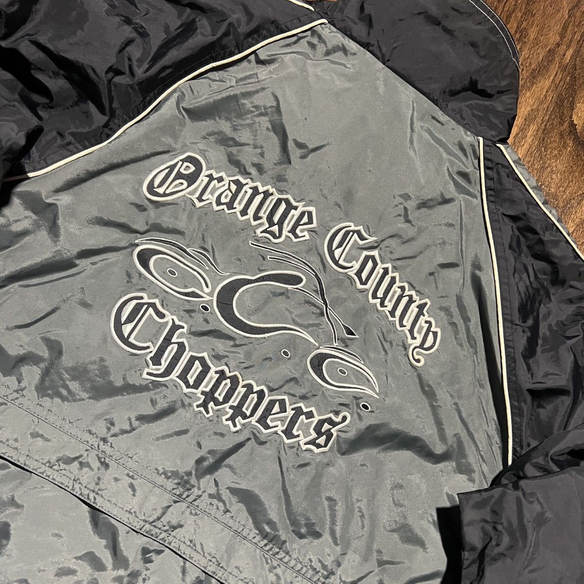 Vintage × West Coast Choppers y2k orange country choppers light jacket full zip Size US L / EU 52-54 / 3 - 4 Thumbnail