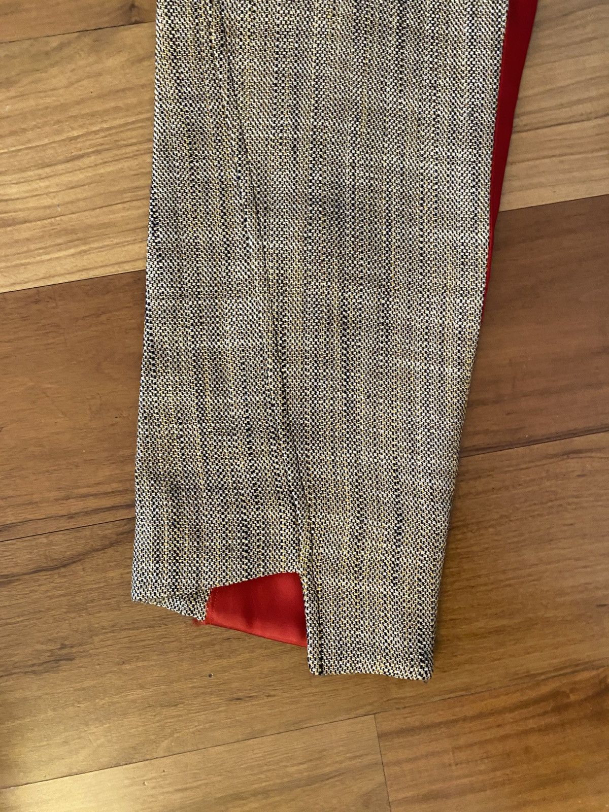 Acne Studios Pantalon Acne Studio beige et rouge Size 26" / US 2 / IT 38 - 13 Thumbnail