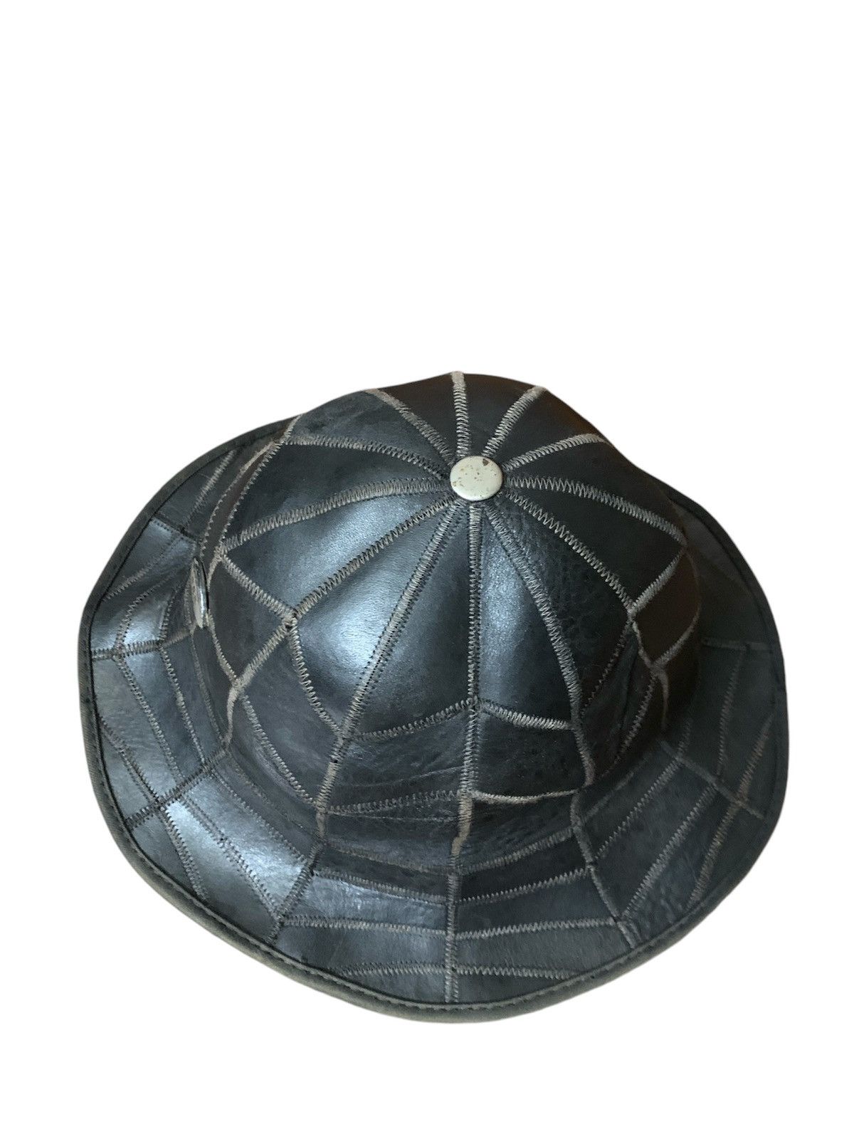 Vintage Rare leather bucket hat Size ONE SIZE - 3 Thumbnail