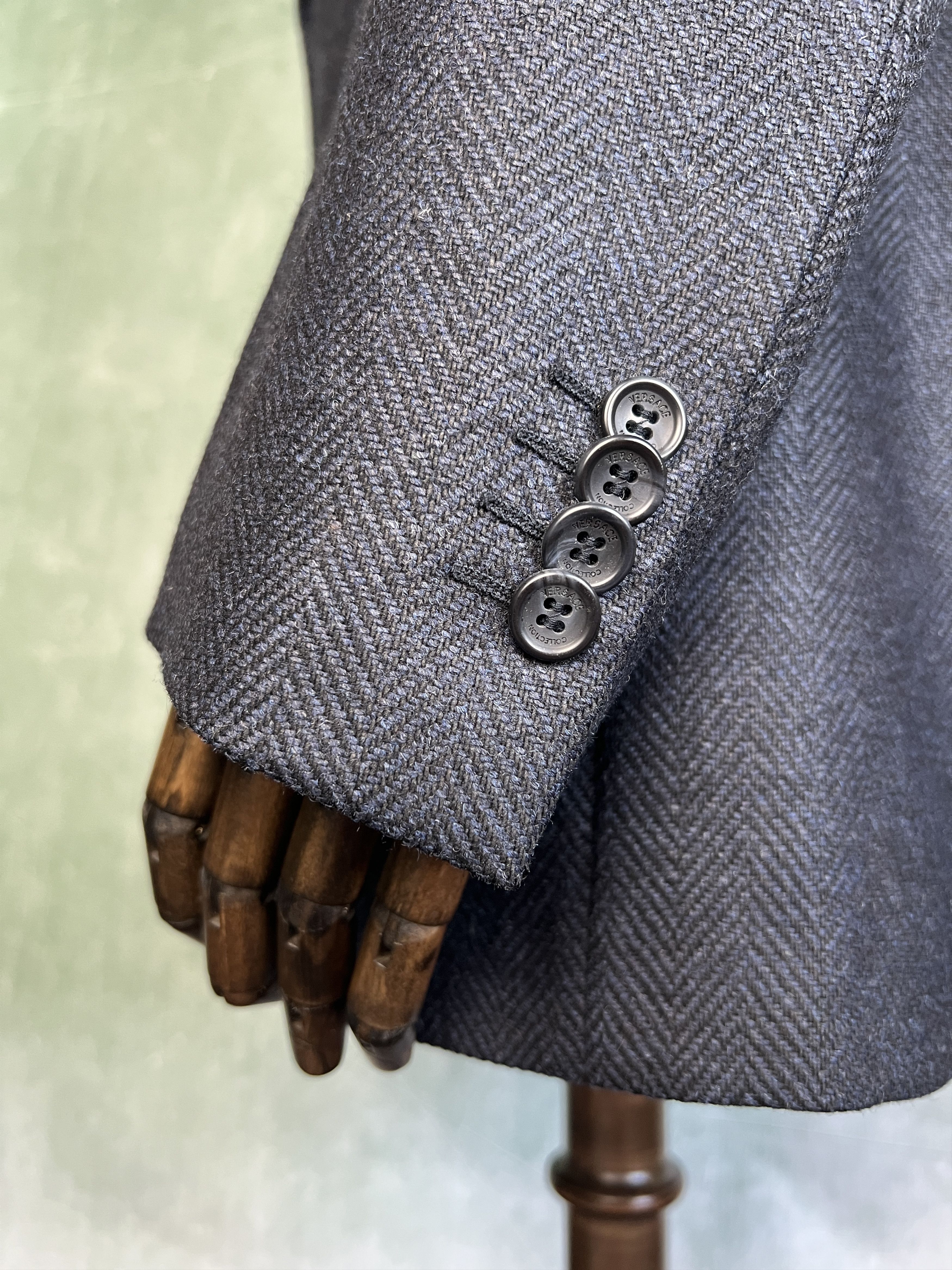Versace Versace Collection Wool Blazer Jacket Herringbone Size 56R Size 54R - 7 Thumbnail