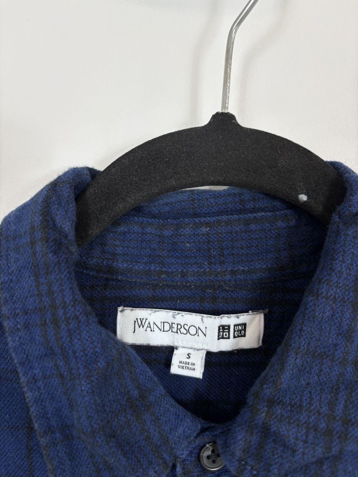 JW Anderson × Uniqlo JW Anderson X Uniqlo Men’s Blue Checkered Flannel Shirt Size US S / EU 44-46 / 1 - 10 Thumbnail