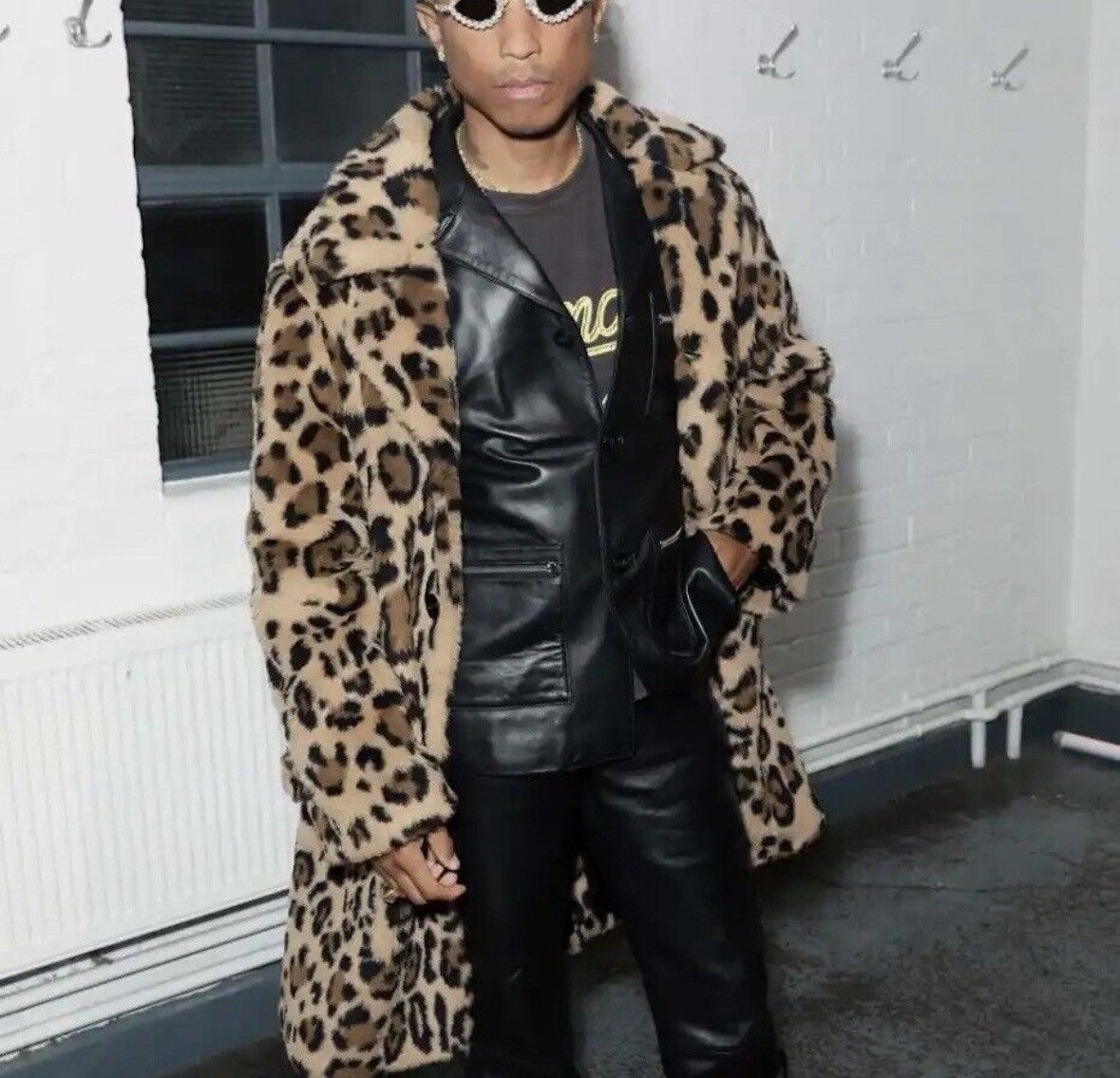 Celine Celine 22FW boydoll alpaca fur leopard pattern coat sz48 Size US M / EU 48-50 / 2 - 3 Thumbnail