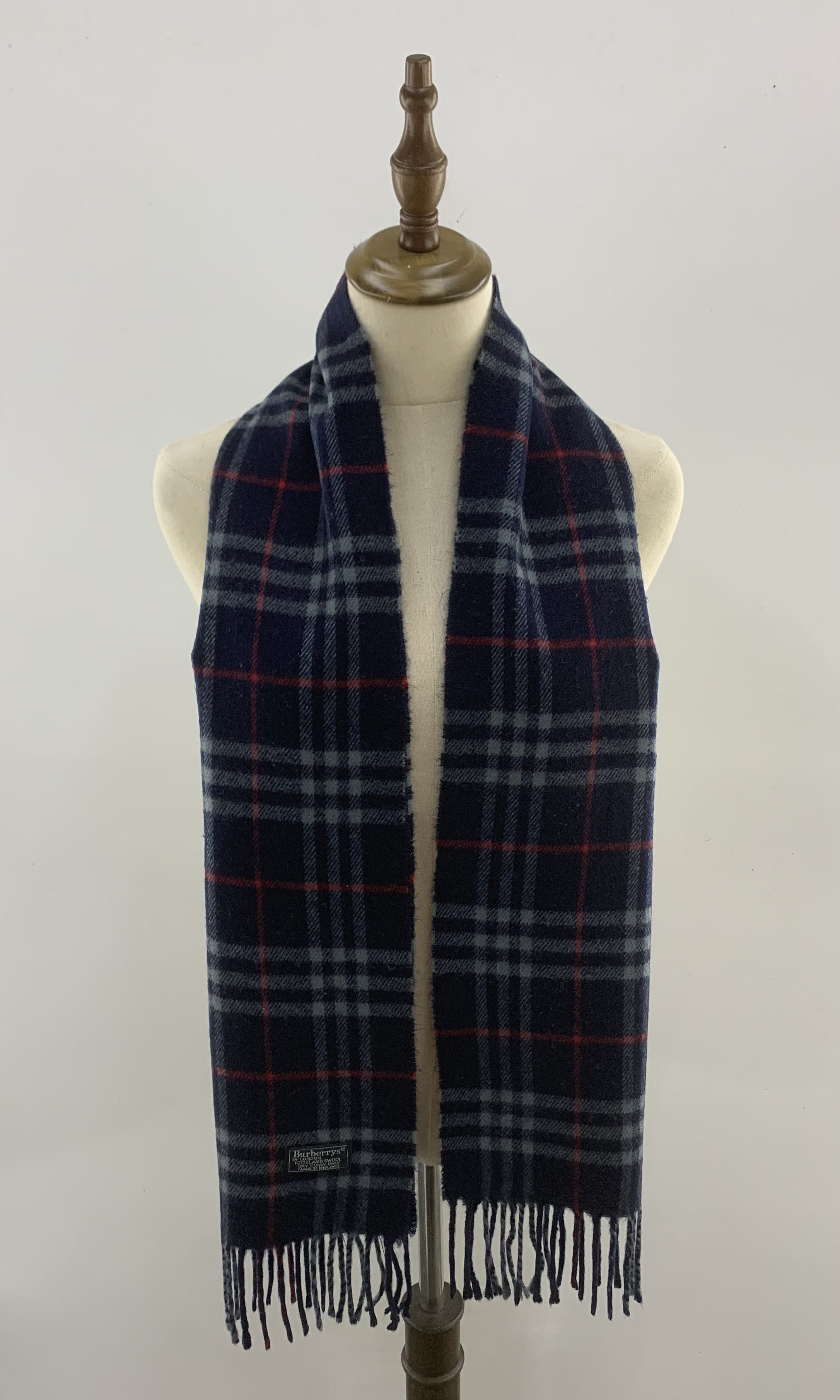 Burberry Vintage Burberrys Scarf Wool Muffler Neck Wrap BL3170 Size ONE SIZE - 1 Thumbnail