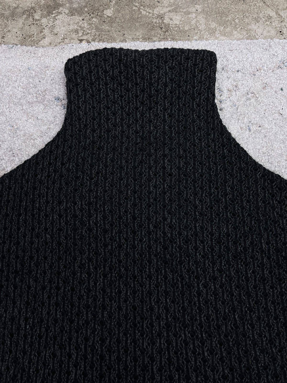 Vintage ASYMMETRICAL VINTAGE AVANTGARDE KNITTED T SHIRT - 06 Size L / US 10 / IT 46 - 3 Thumbnail