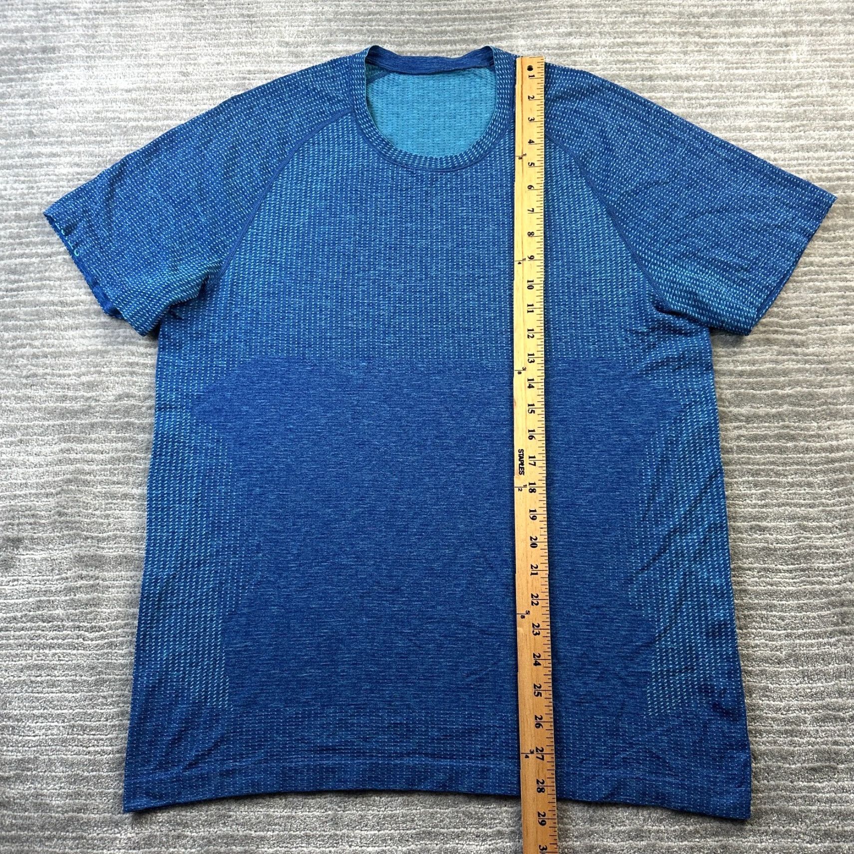 Lululemon Lululemon Shirt Mens Large Blue Metal Vent Tech Short Sleeve Gym Size US L / EU 52-54 / 3 - 8 Thumbnail