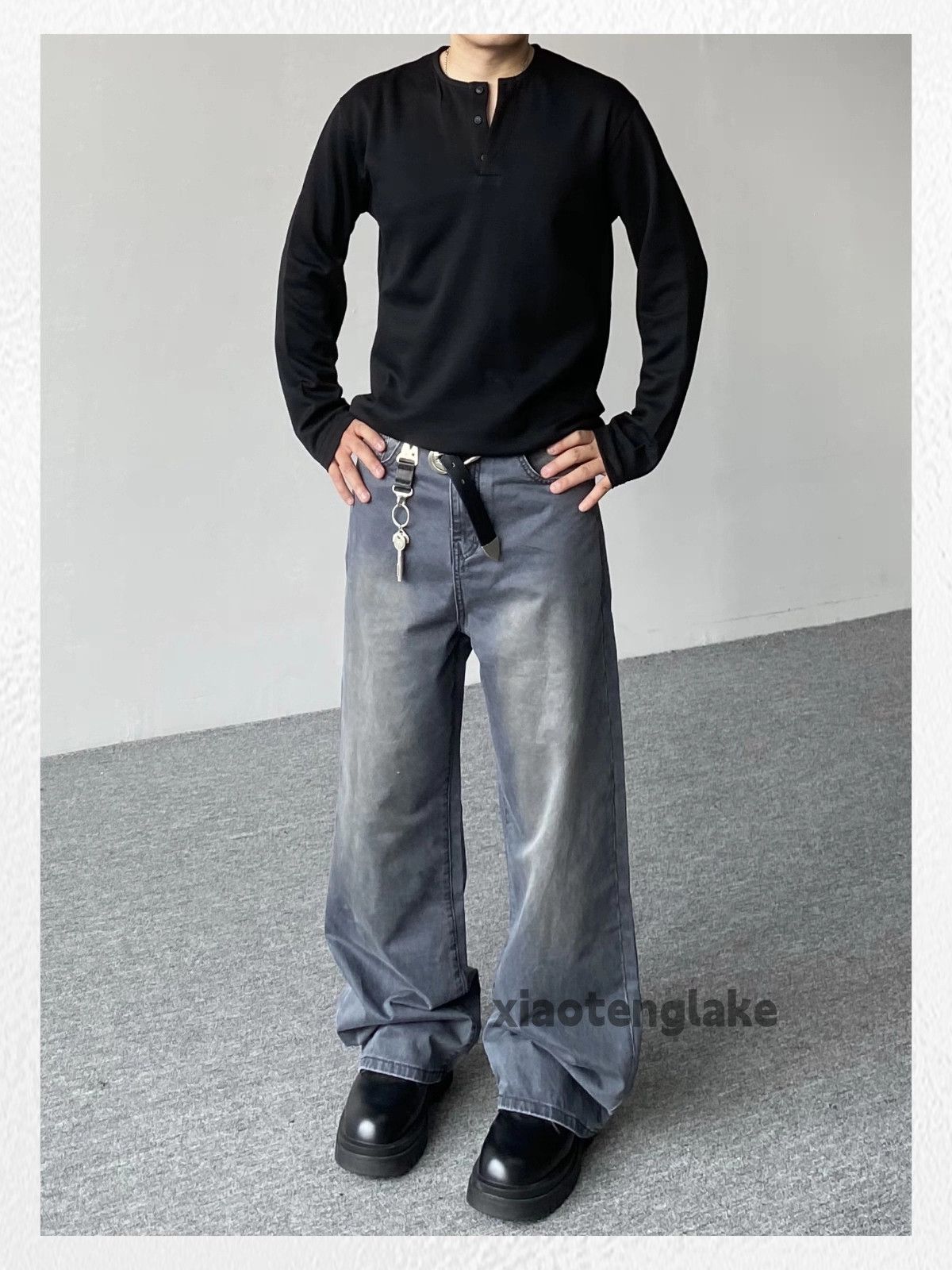 Vintage Washed faded loose baggy skate hiphop carpenter pants Size US 28 / EU 44 - 3 Thumbnail