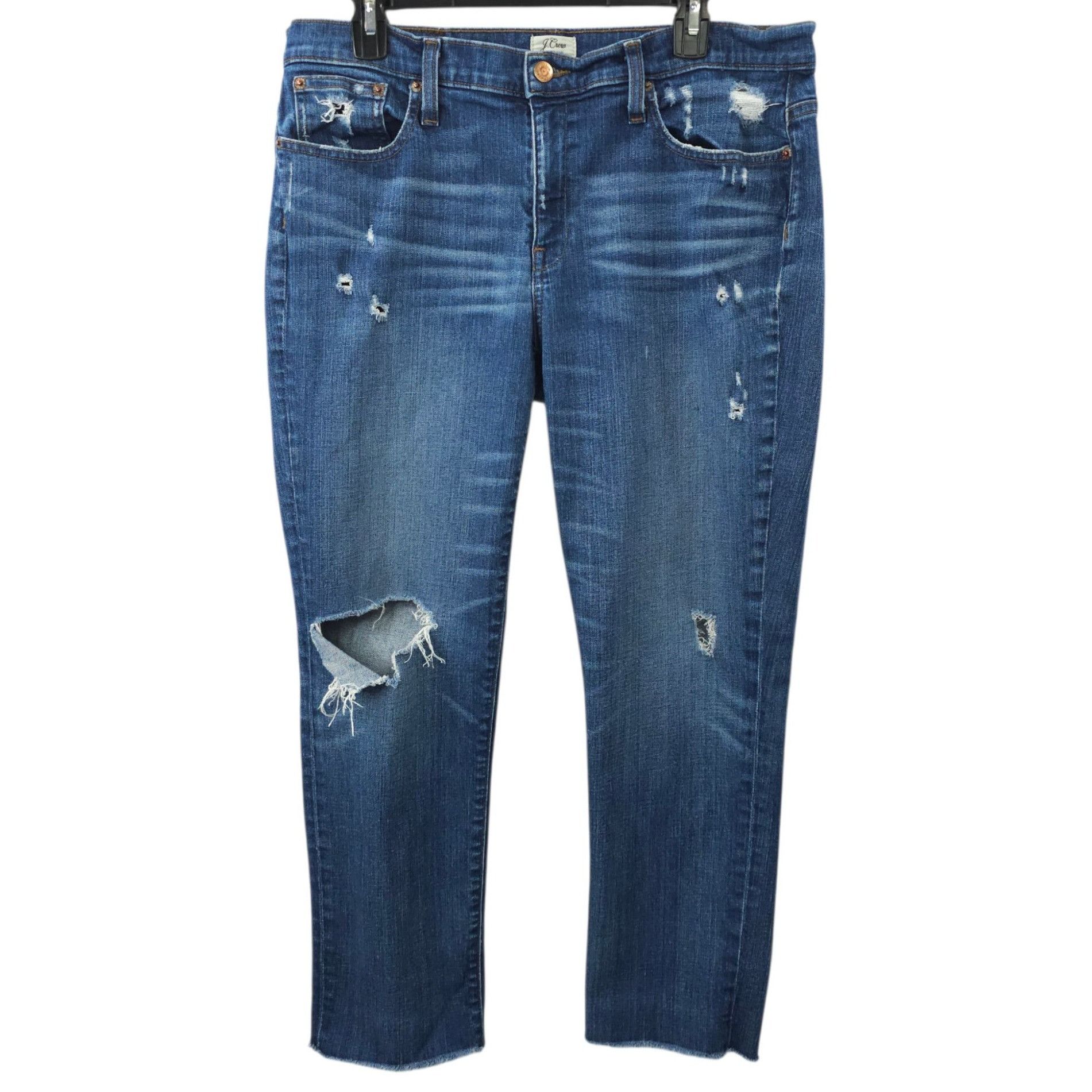 J.Crew J.Crew Slim Broken Boyfriend Jeans Womens 31 Mid Rise Size 35" - 1 Thumbnail