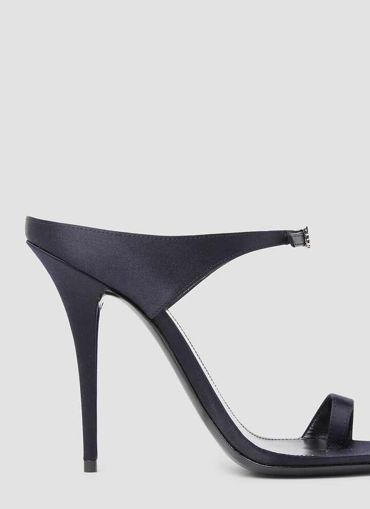 Saint Laurent Paris o1bcso1str1124 Dive Mules in Blue Size US 8 / IT 38 - 6 Thumbnail