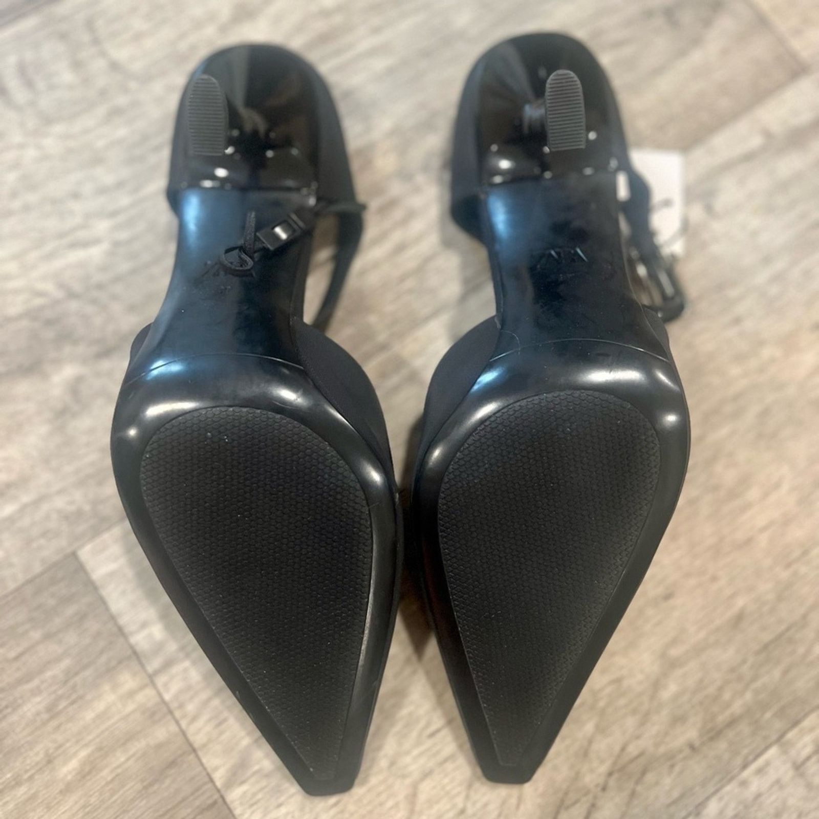 Zara ZARA Minimalist Black Slingback Mule Heels Pointed Toe NWT Size US 8 / IT 38 - 20 Thumbnail