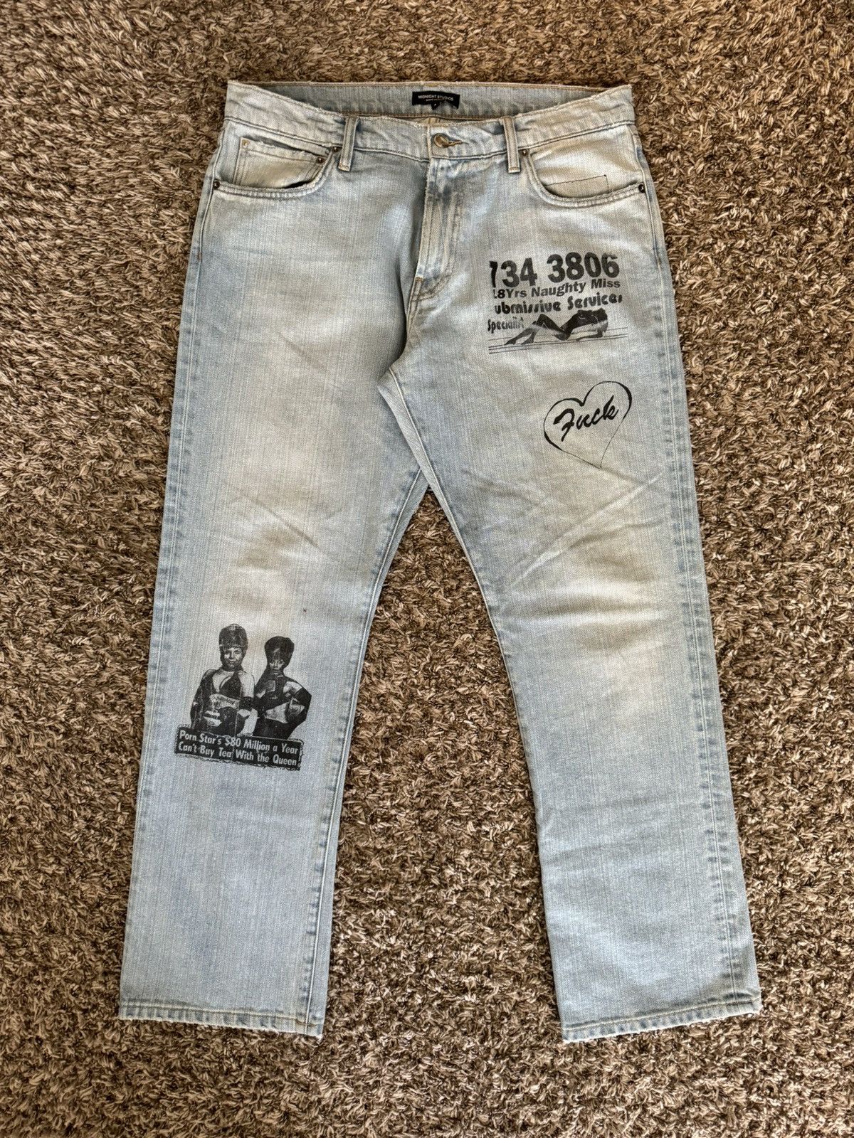 Midnight Studios MIDNIGHT STUDIOS DIRTY BLONDE DENIM Size US 34 / EU 50 - 1 Thumbnail