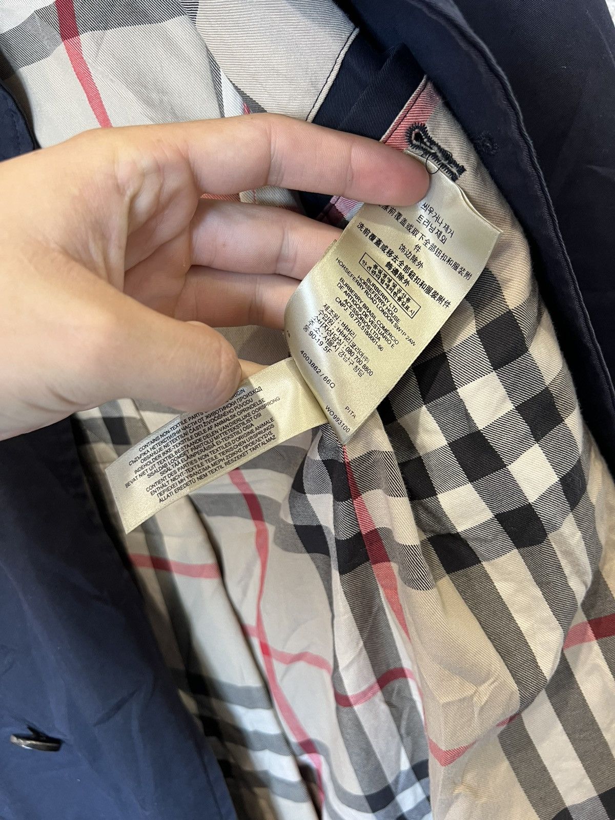 Burberry Burberry Trench Coat Blue Sandringham Mens Jacket Size US S / EU 44-46 / 1 - 7 Thumbnail