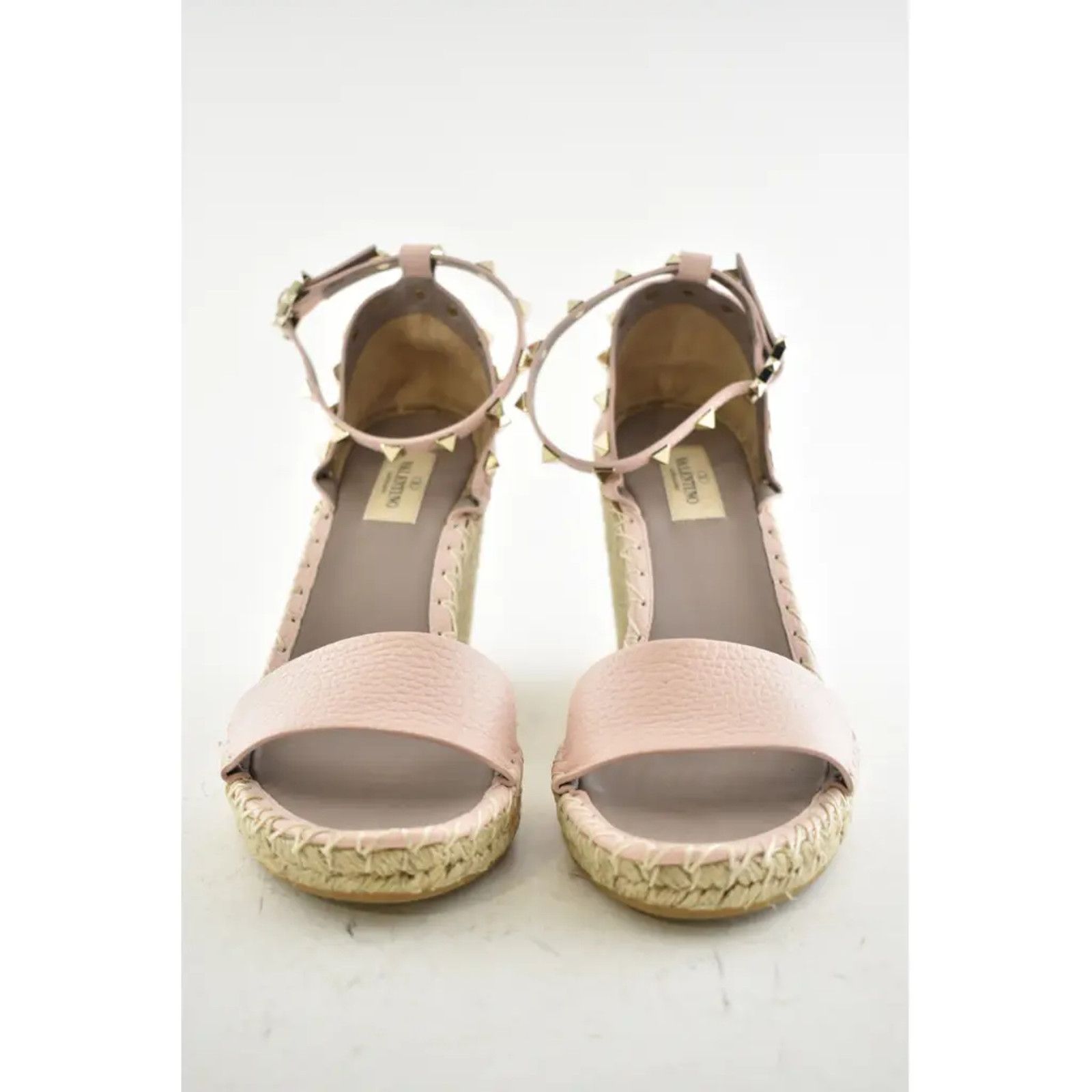 Valentino Rockstud 40D Ankle Strap Platform Wedge Sandal Heel 40 Size US 10 / IT 40 - 4 Thumbnail