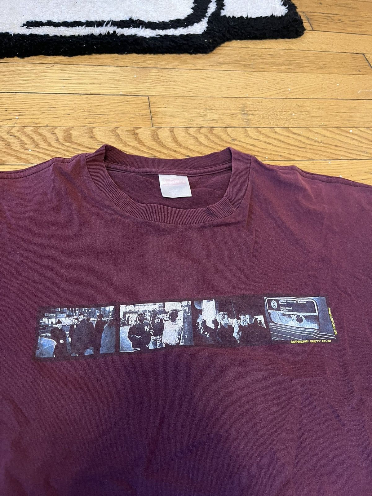 Supreme 1999 Supreme x Ari Marcopolous Safety Film Tee Size XL Size US XL / EU 56 / 4 - 1 Thumbnail