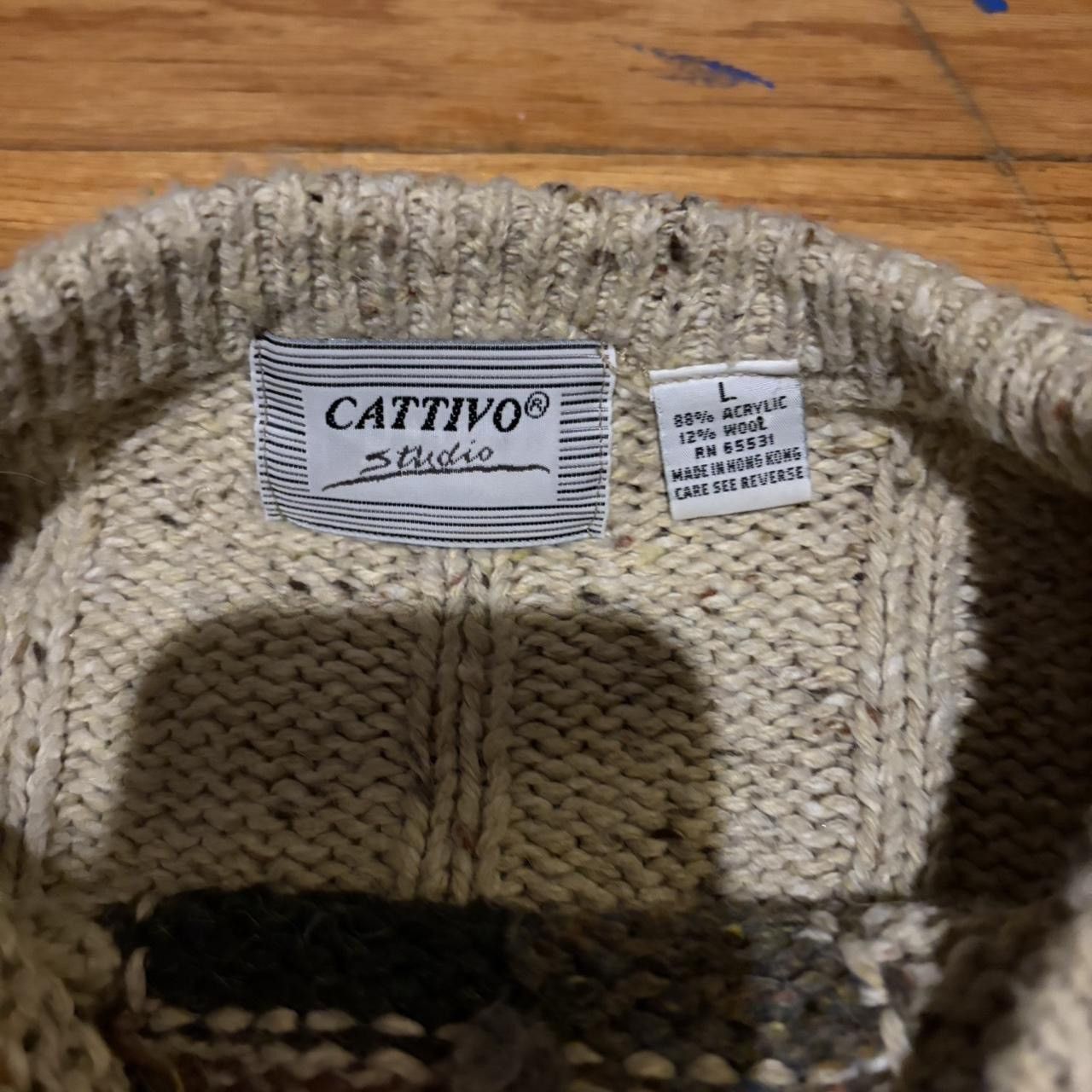 Other Vintage sweater Size US L / EU 52-54 / 3 - 2 Thumbnail