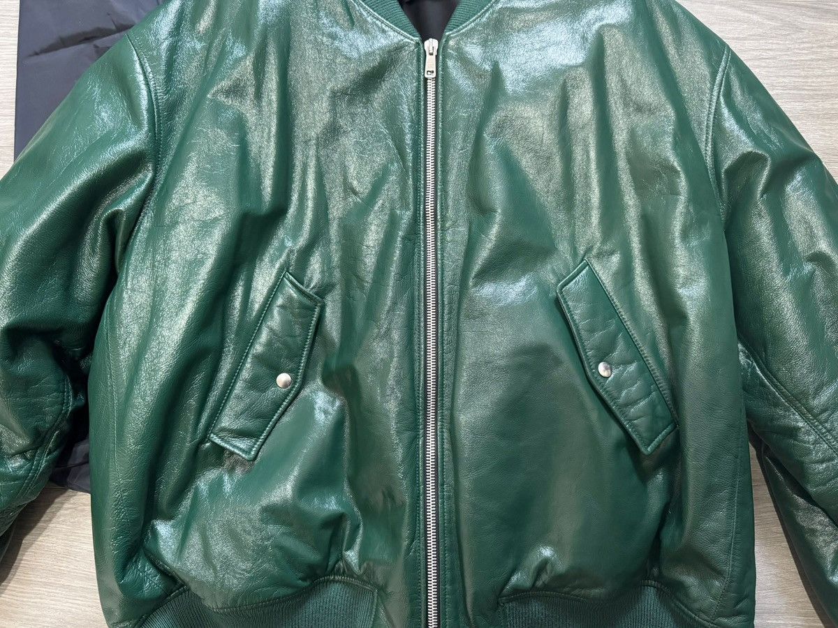 Prada Prada Oversized nappa leather bomber jacket bottle green Size US XXL / EU 58 / 5 - 2 Thumbnail