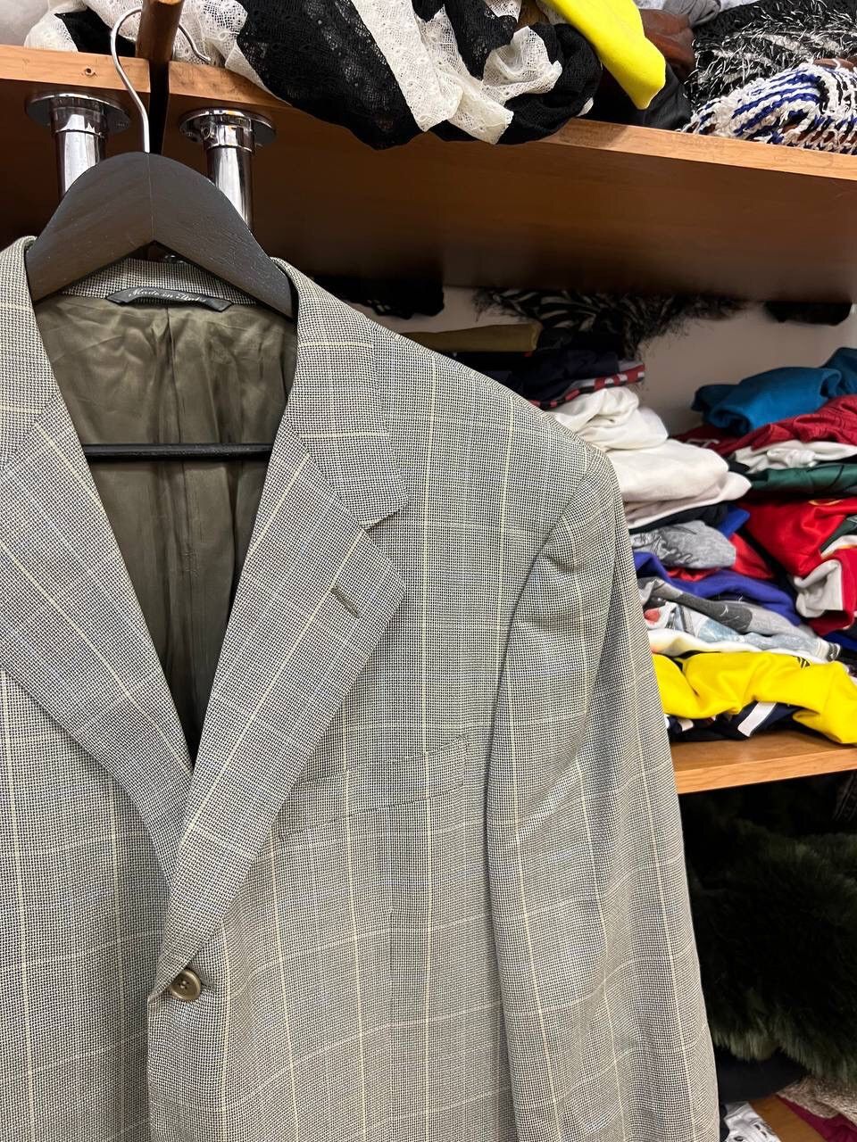 Canali × Vintage Canali Italian Avant Garde Archival Blazer Size 52R - 3 Thumbnail