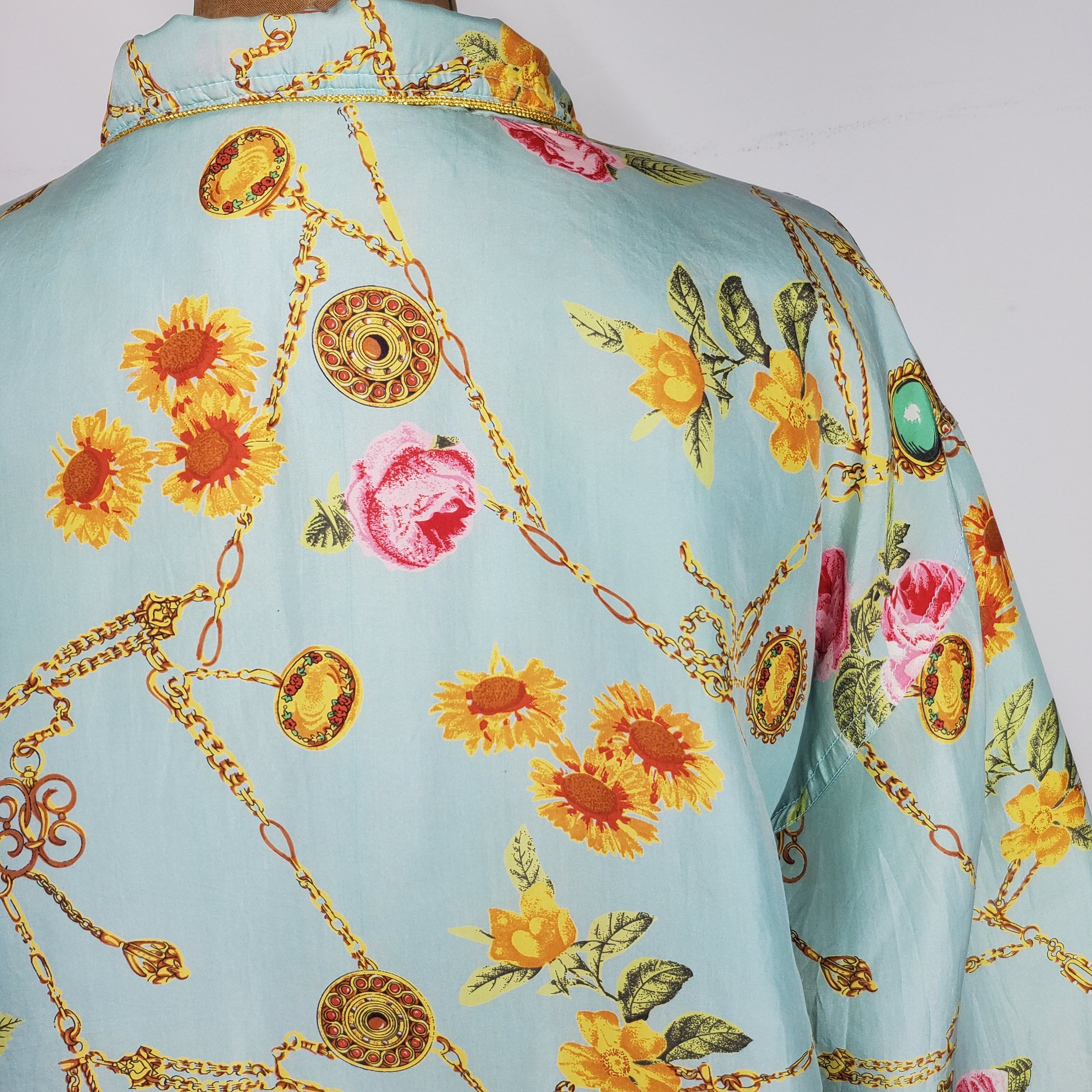 Other Avon Style Size M Windbreaker Jacket 100% Silk Classic Chain Size M / US 6-8 / IT 42-44 - 7 Thumbnail