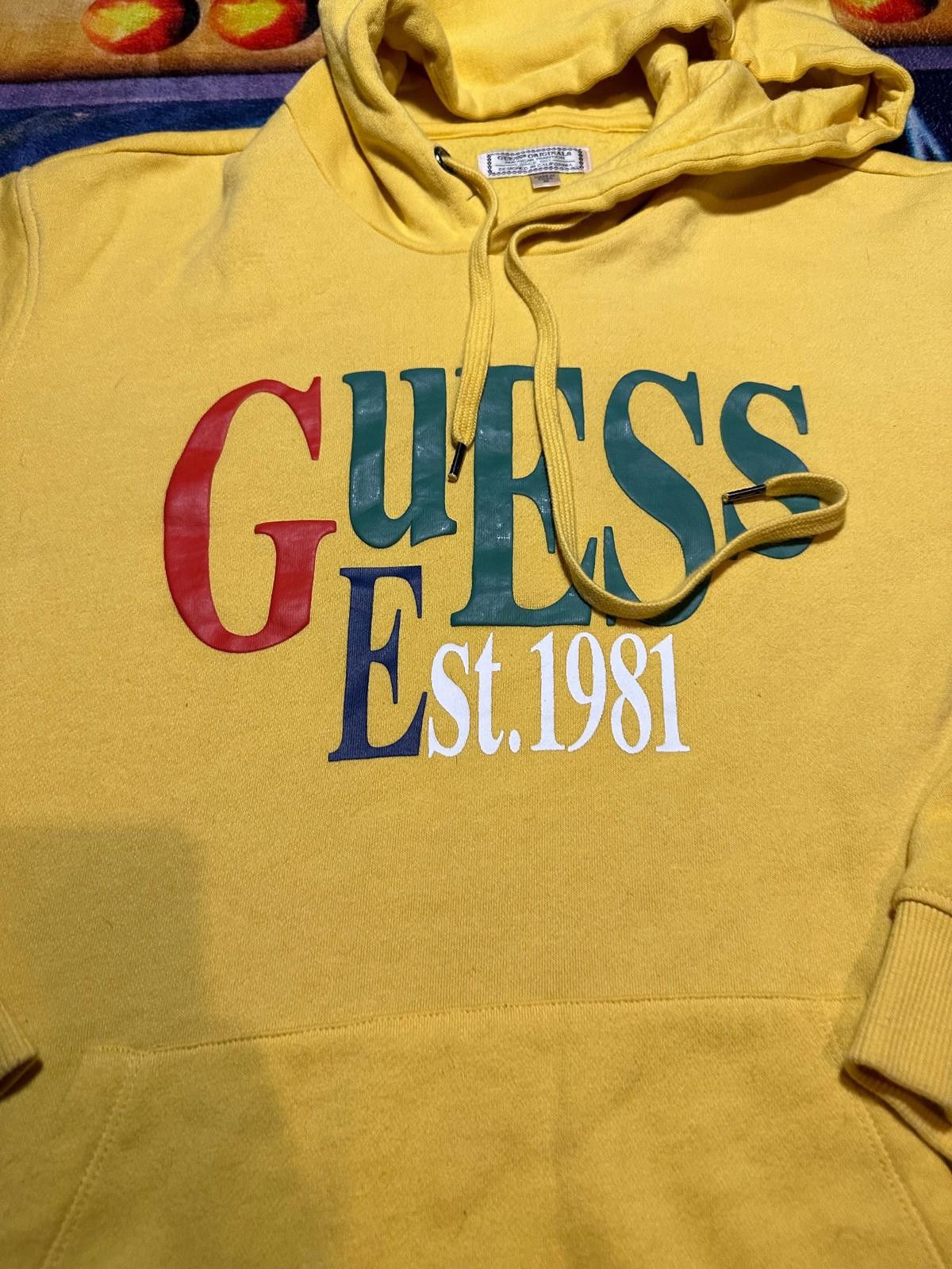 Guess Guess Originals Yellow Hoodie Sweatshirt Medium Size US M / EU 48-50 / 2 - 4 Thumbnail