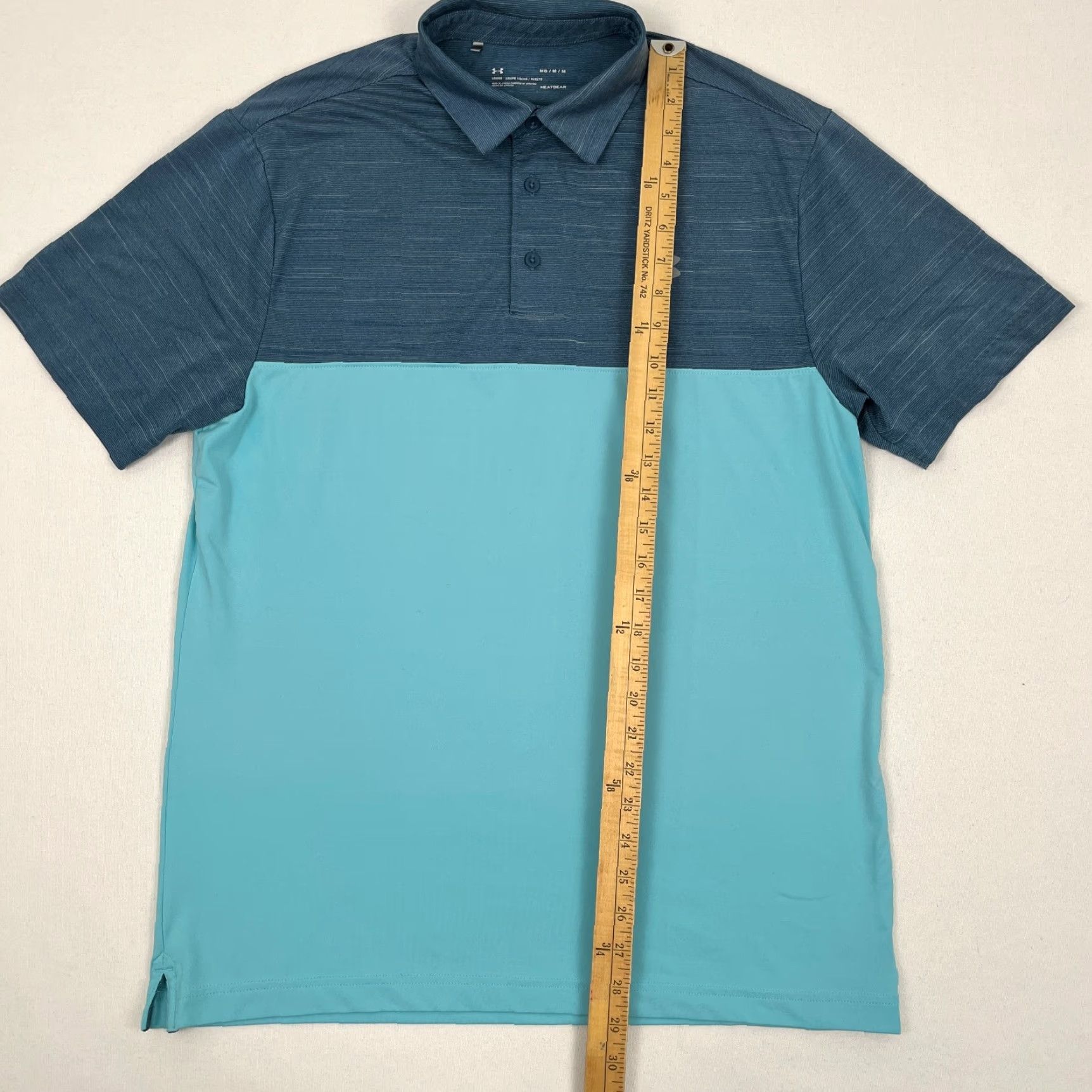 Under Armour **Men's Blue Under Armour Heatgear Polo Shirt M Colorblock Golf** User: Men's Blue Under Armour Heatgear Polo Shirt M Colorblock Golf Size US M / EU 48-50 / 2 - 5 Thumbnail
