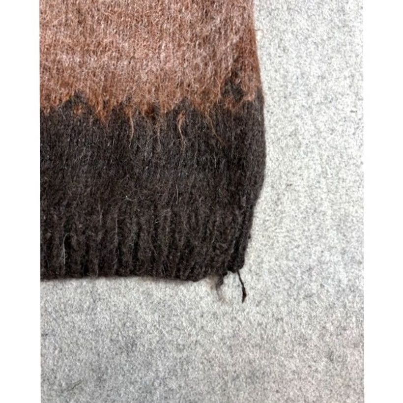 Vintage VINTAGE Lopapeysa Wool Mock Mohair Sweater Mens S Brown Nordic Fair Isle Pullover Regular Size XS? Size US S / EU 44-46 / 1 - 6 Thumbnail