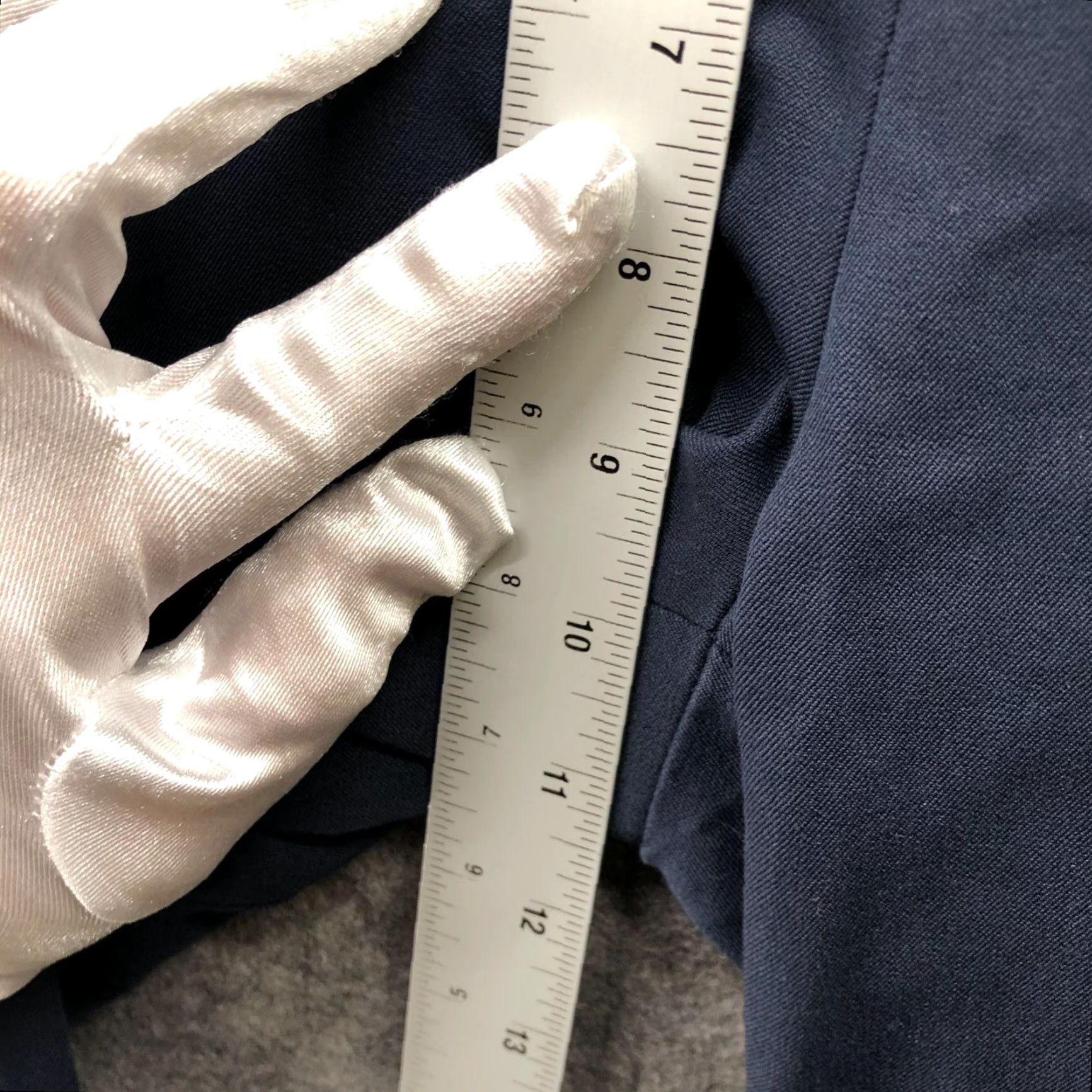 Everlane Everlane Side Zip Work Pants Womens 2 Navy Blue Stretch Cotton Slim Dress Pant Size 26" / US 2 / IT 38 - 7 Thumbnail