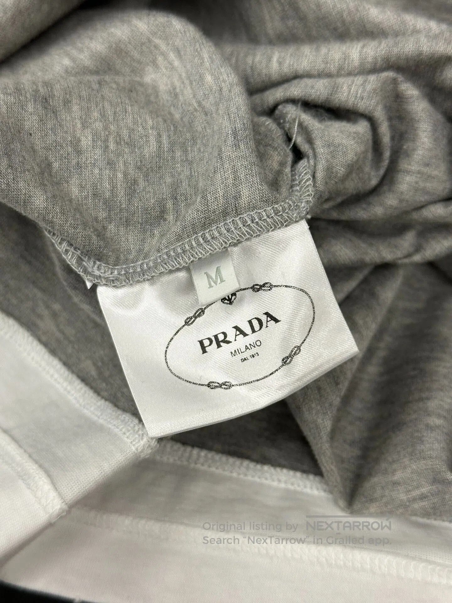 Prada gray long sleeve t. Size US M / EU 48-50 / 2 - 5 Thumbnail